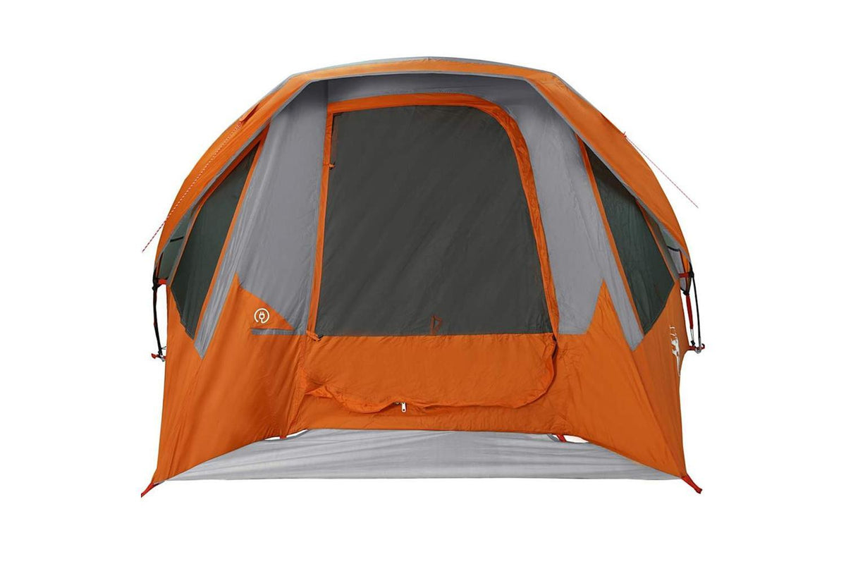 Vidaxl Family Tent Cabin 6-person Grey And Orange Waterproof-5