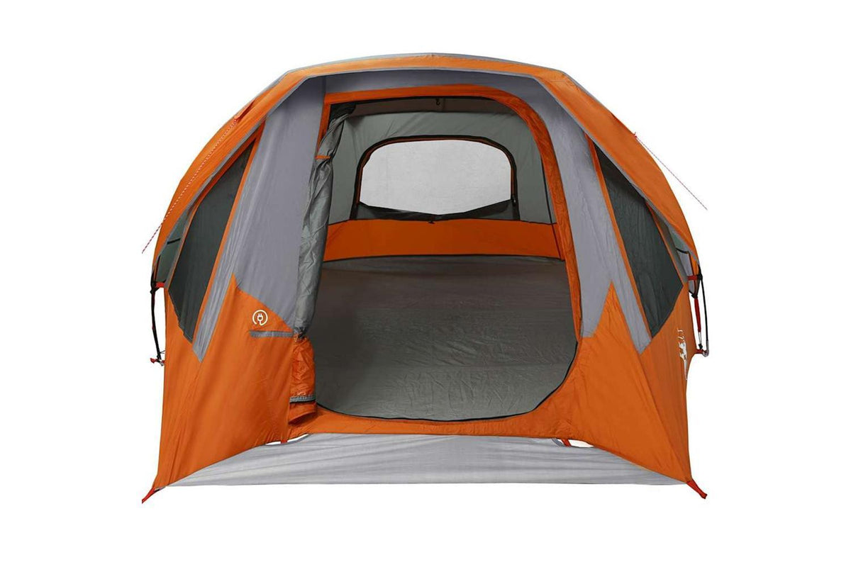 Vidaxl Family Tent Cabin 6-person Grey And Orange Waterproof-8