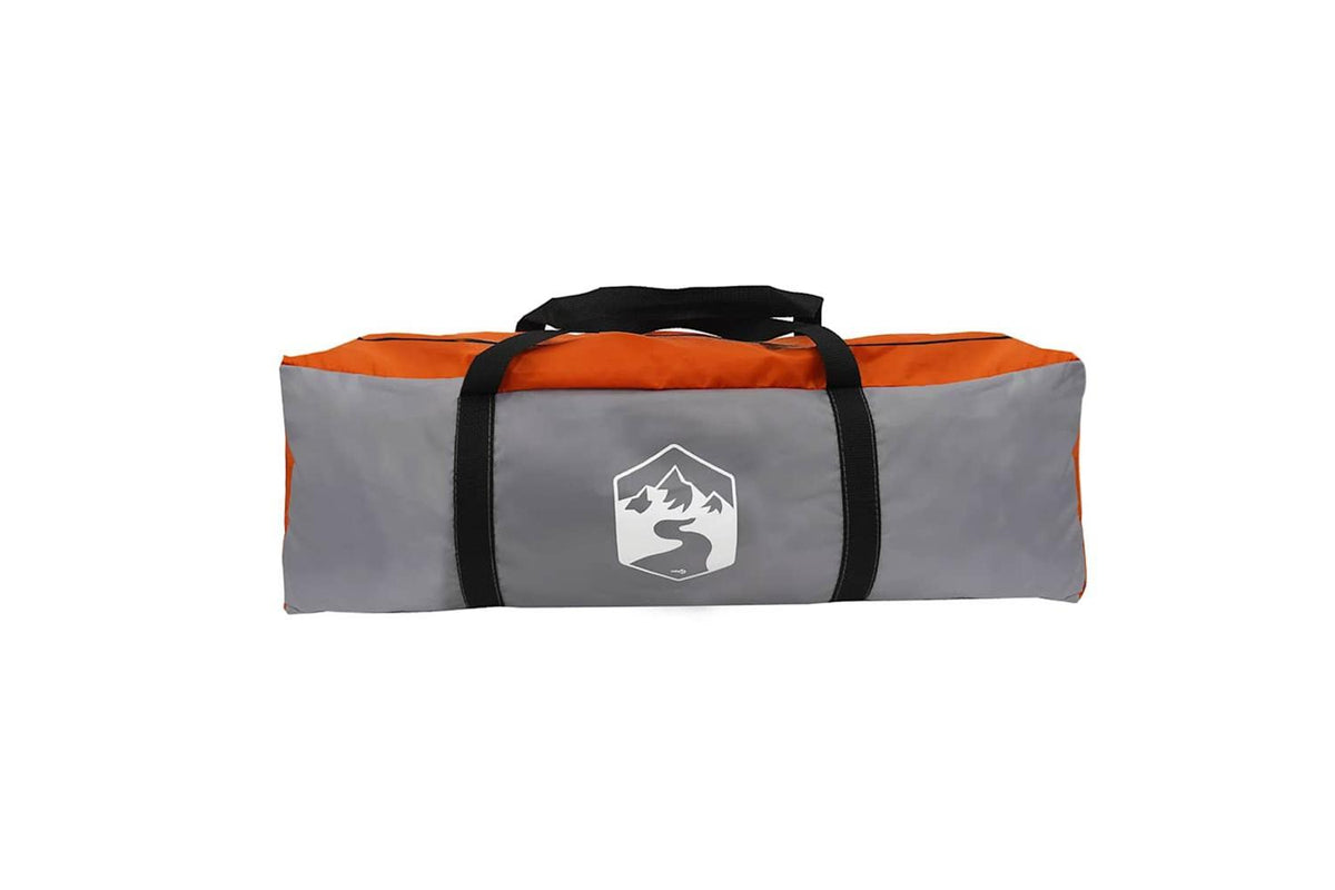 Vidaxl Family Tent Cabin 6-person Grey And Orange Waterproof-10