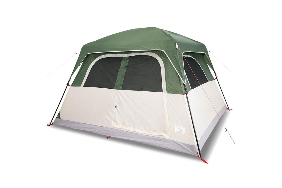 Vidaxl Family Tent Cabin 6-person Green Waterproof-2