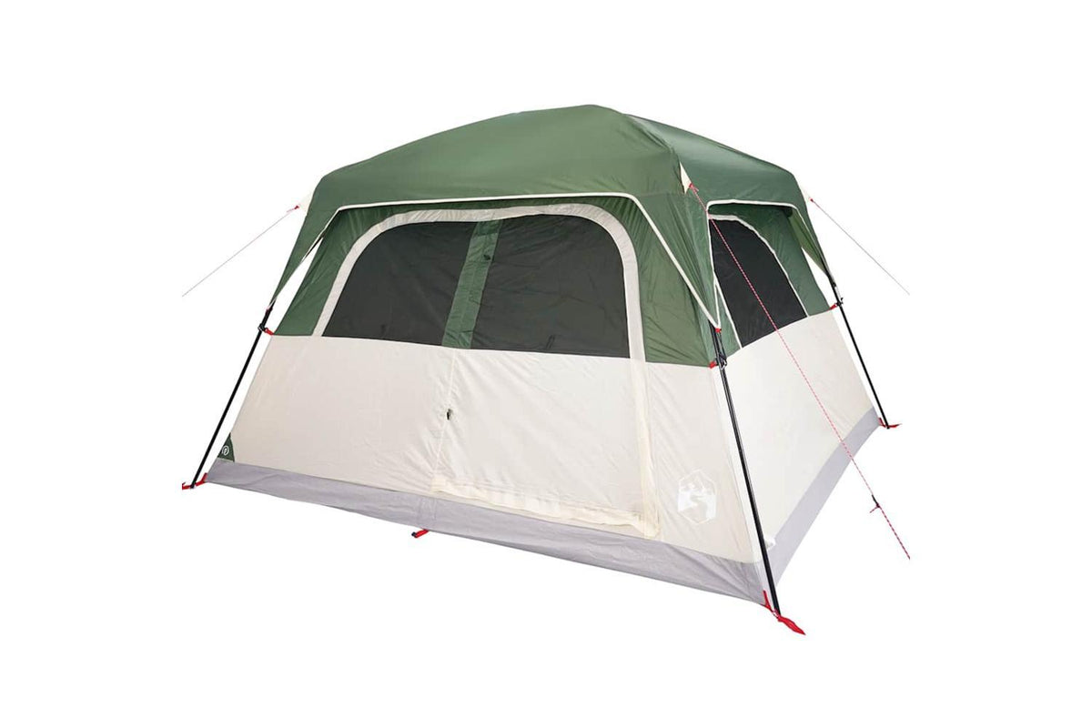 Vidaxl Family Tent Cabin 6-person Green Waterproof-4