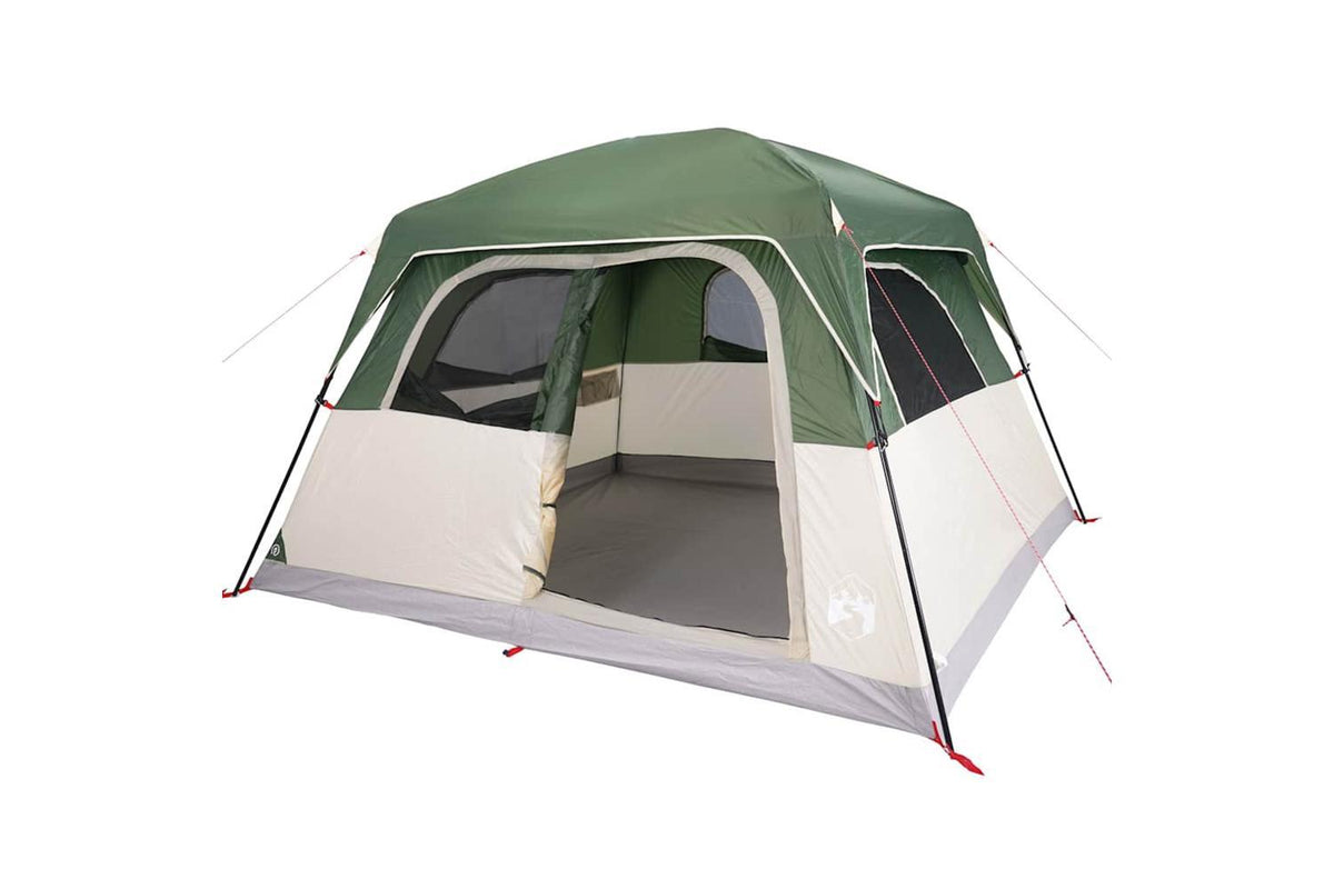 Vidaxl Family Tent Cabin 6-person Green Waterproof-5