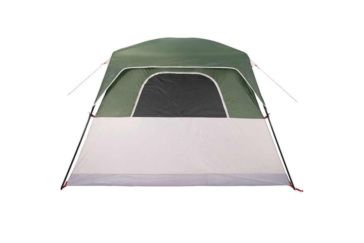 Vidaxl Family Tent Cabin 6-person Green Waterproof-9
