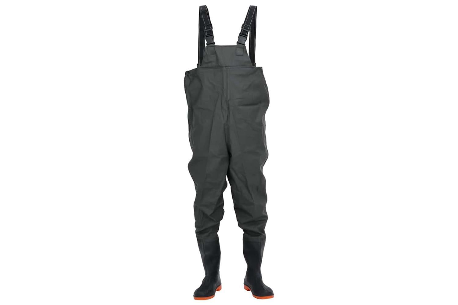 Vidaxl Chest Waders With Boots Dark Green Size 42-2