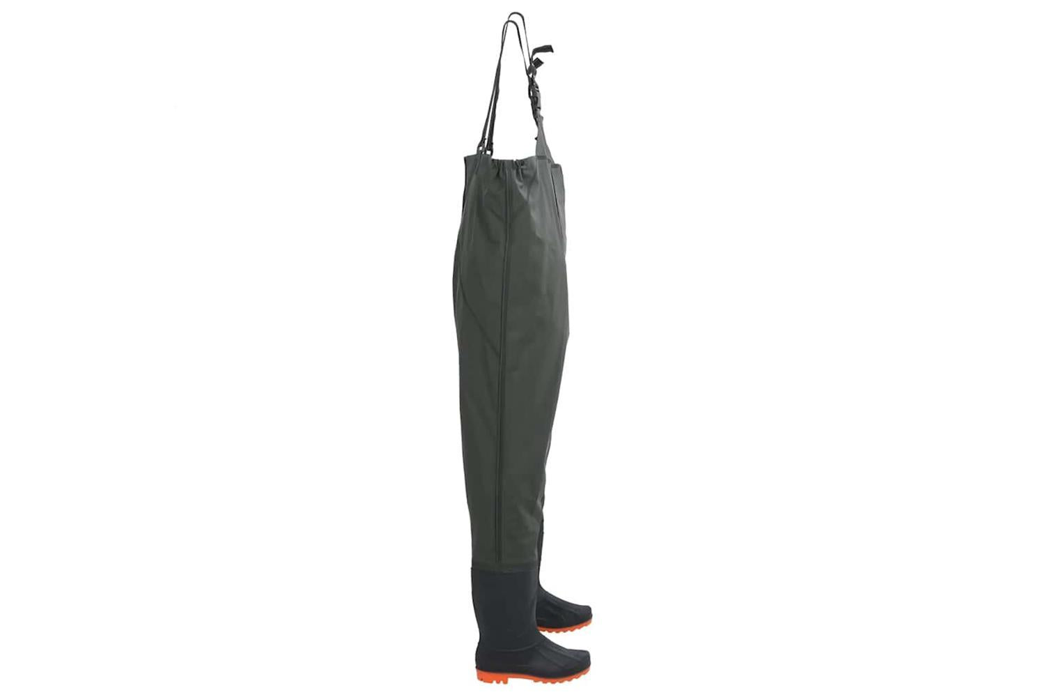 Vidaxl Chest Waders With Boots Dark Green Size 42-3