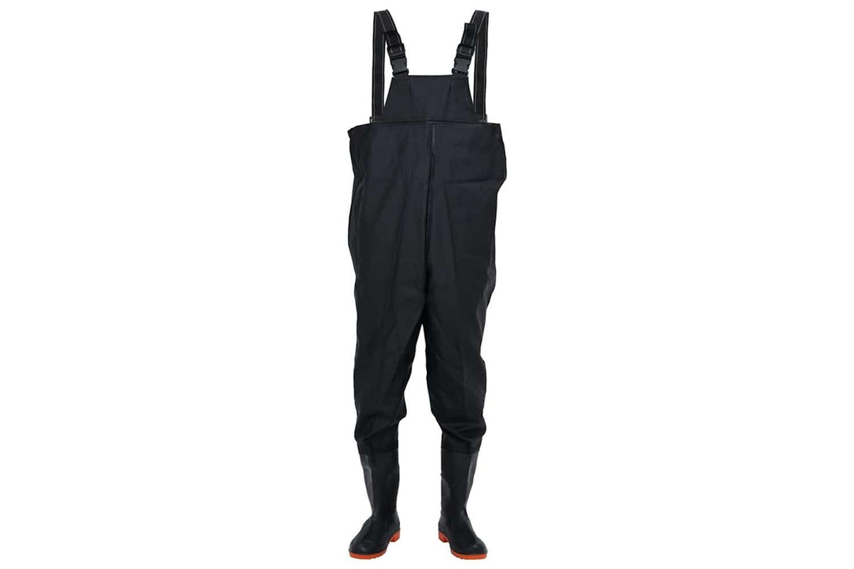 Vidaxl Chest Waders With Boots Black Size 38-2
