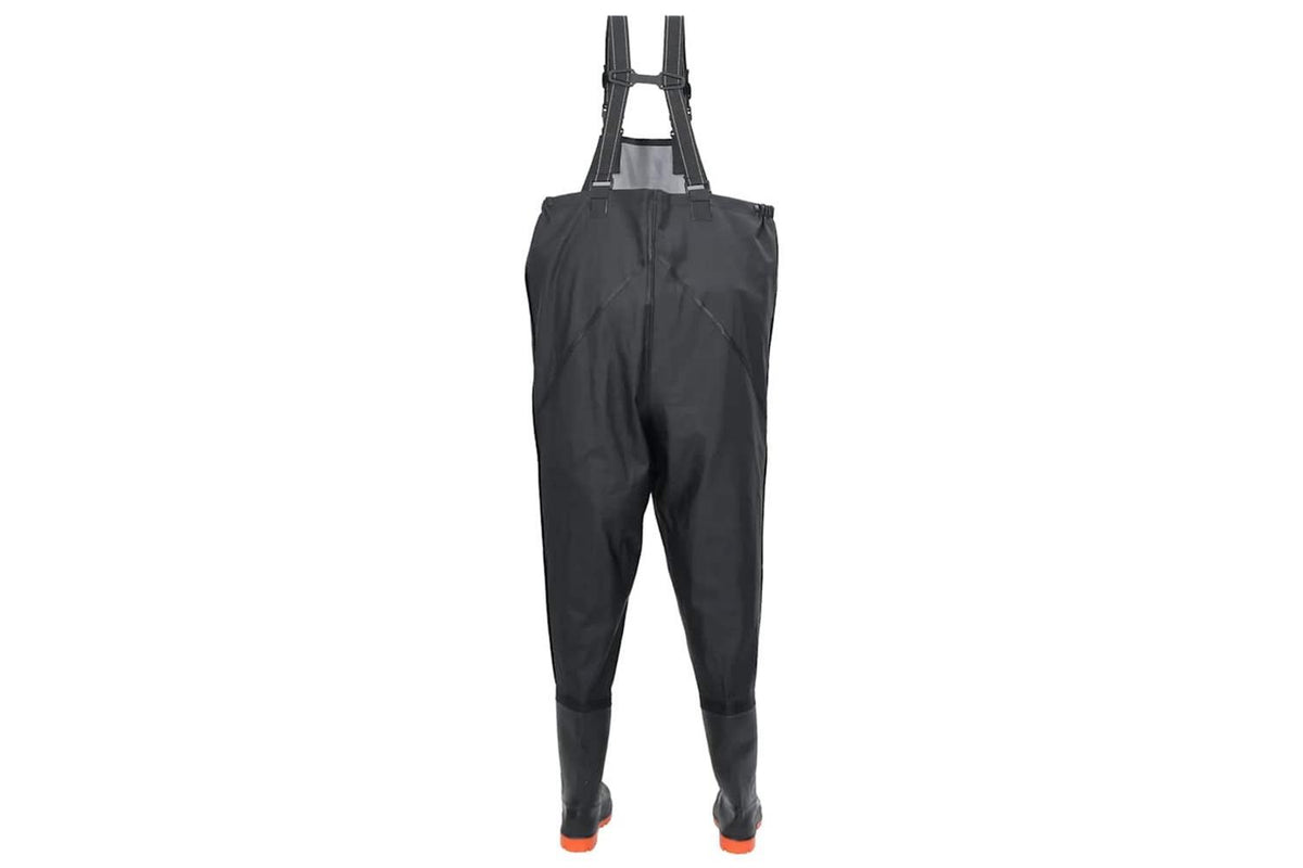 Vidaxl Chest Waders With Boots Black Size 38-4