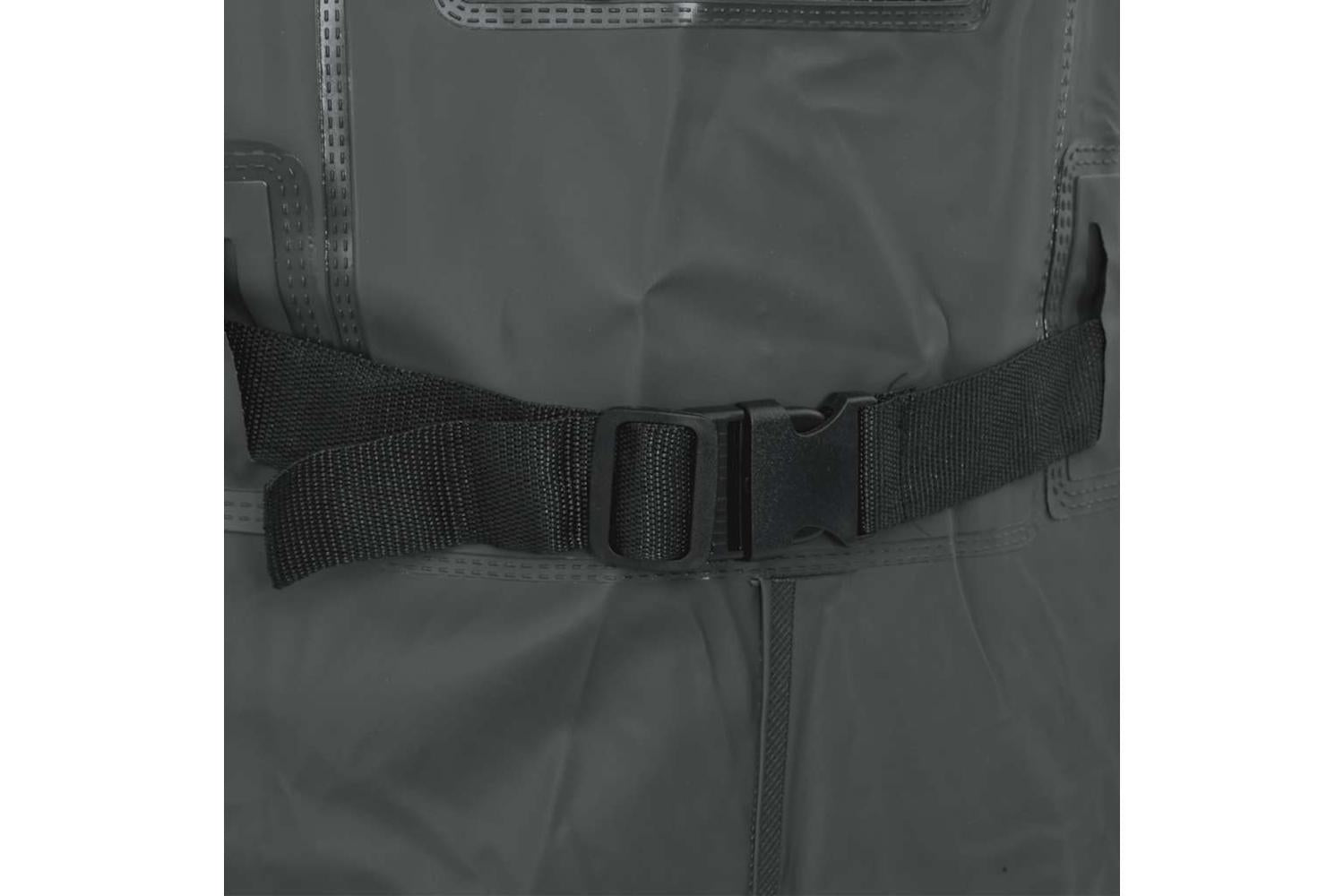 Vidaxl Chest Waders With Boots And Belt Dark Green Size 43-6