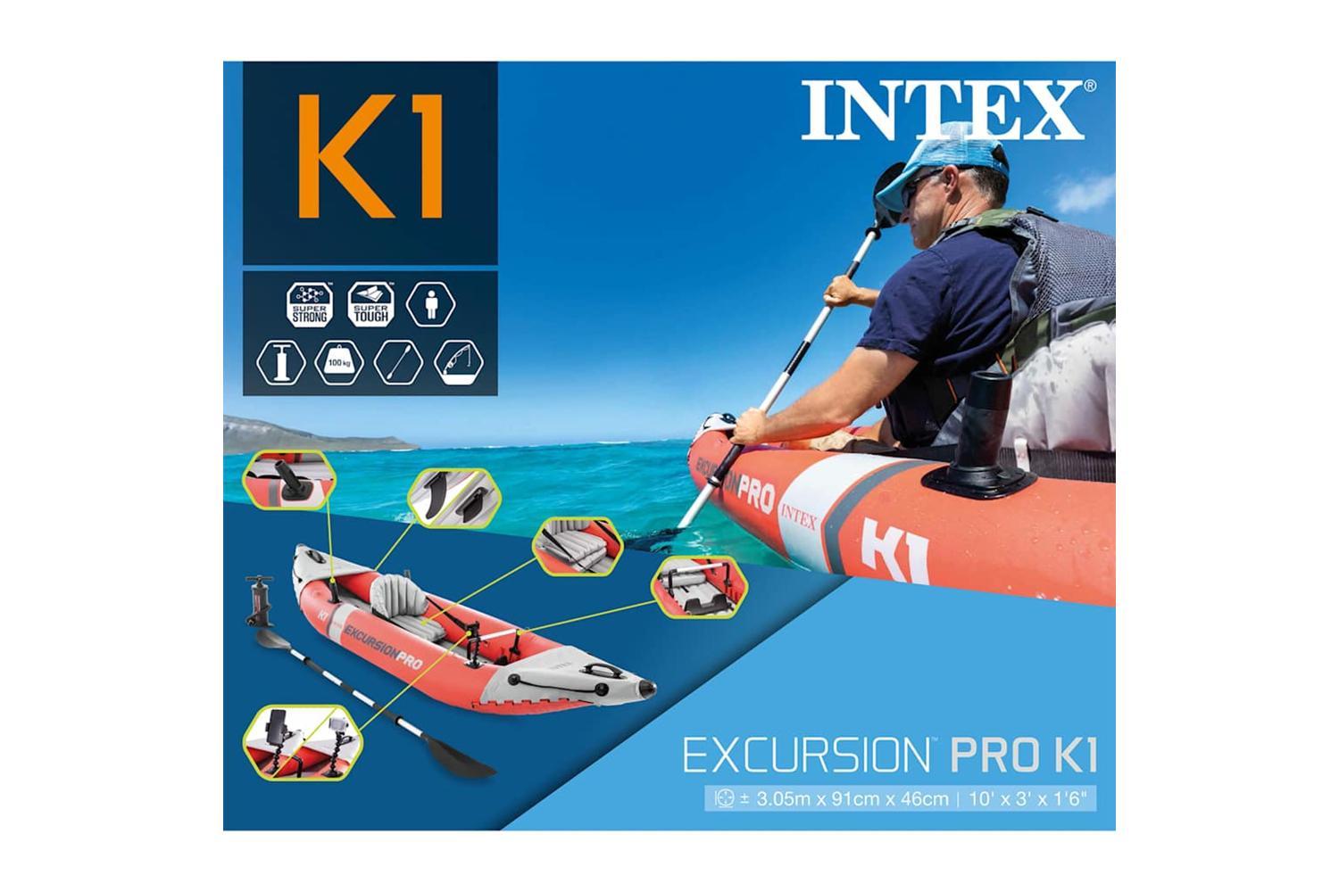 Intex Inflatable Kayak Excursion Pro K1 305x91x46 Cm-2
