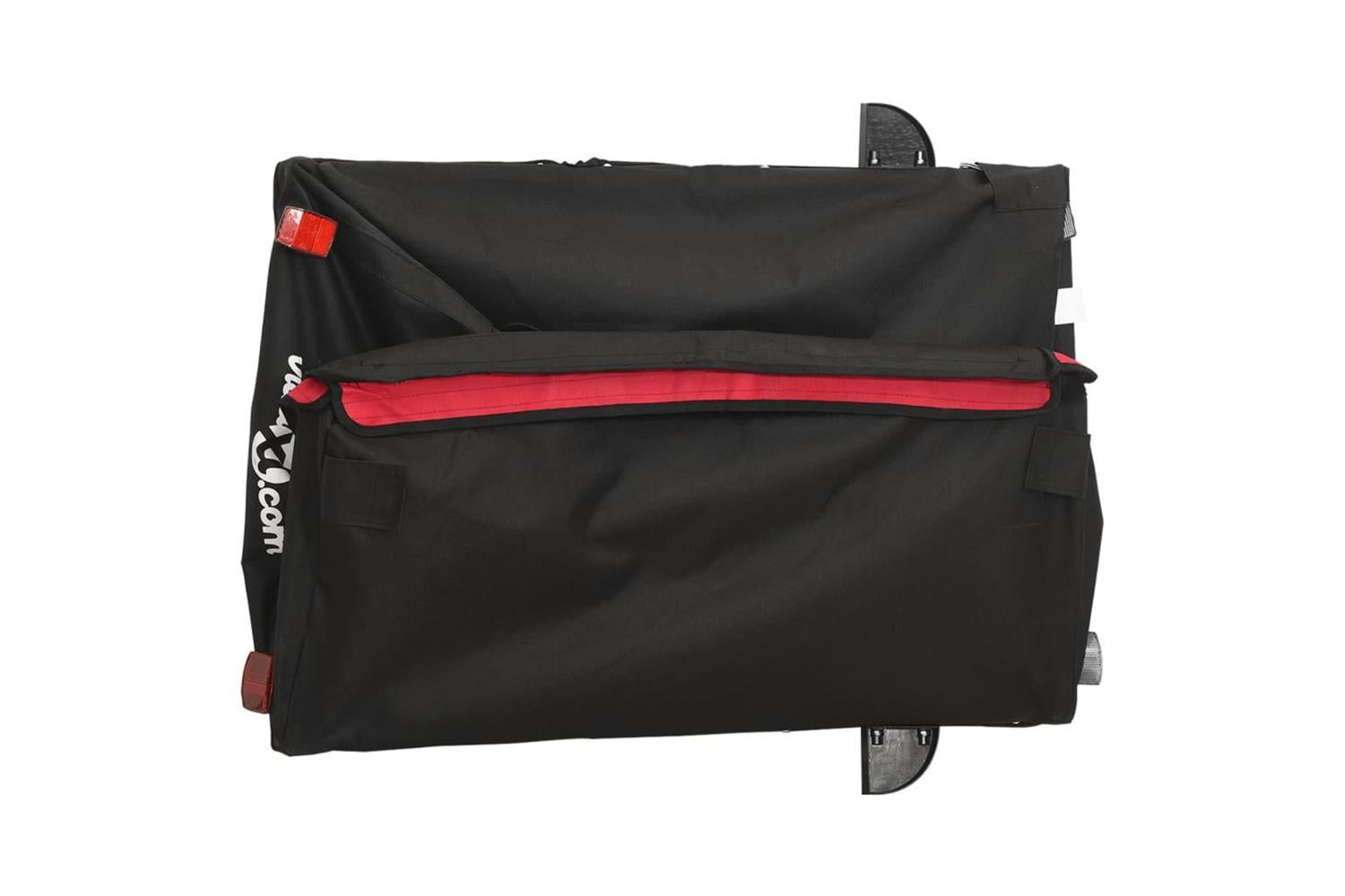Vidaxl Bike Trailer Black And Red 45 Kg Iron-9