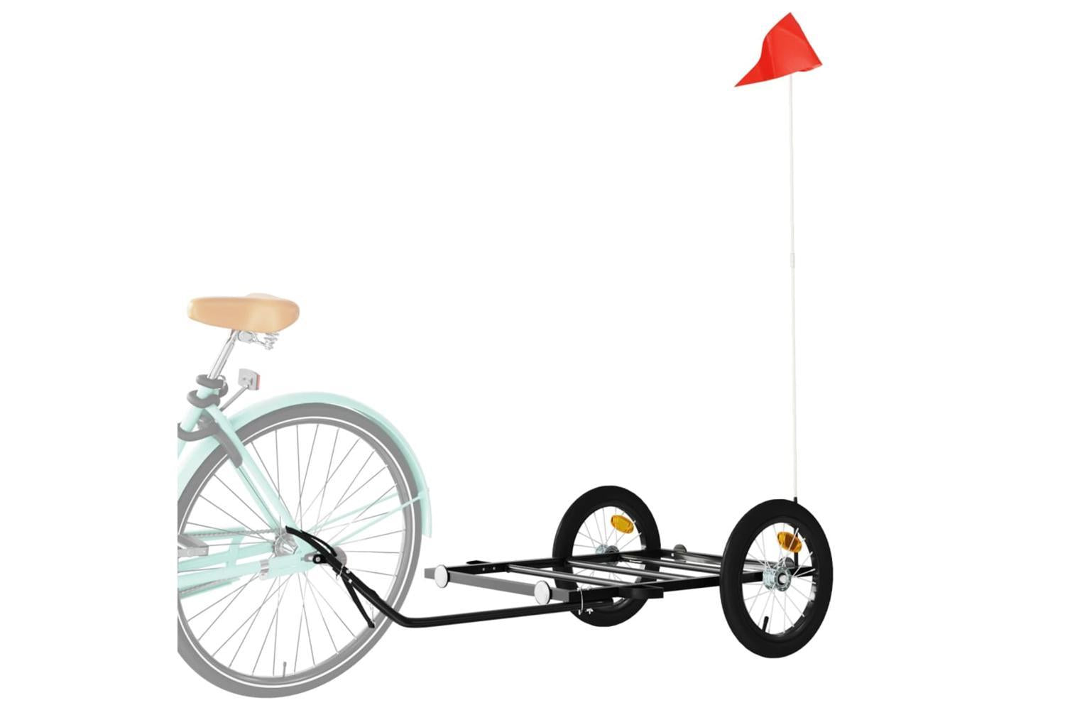 Vidaxl Bike Trailer Black 126x63x34 Cm Iron-3