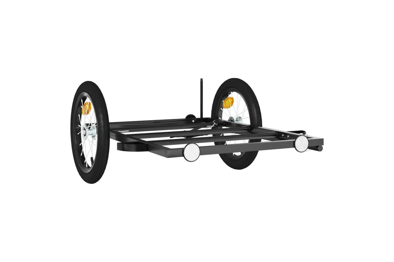 Vidaxl Bike Trailer Black 126x63x34 Cm Iron-4