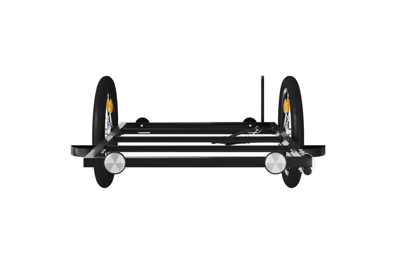 Vidaxl Bike Trailer Black 126x63x34 Cm Iron-5