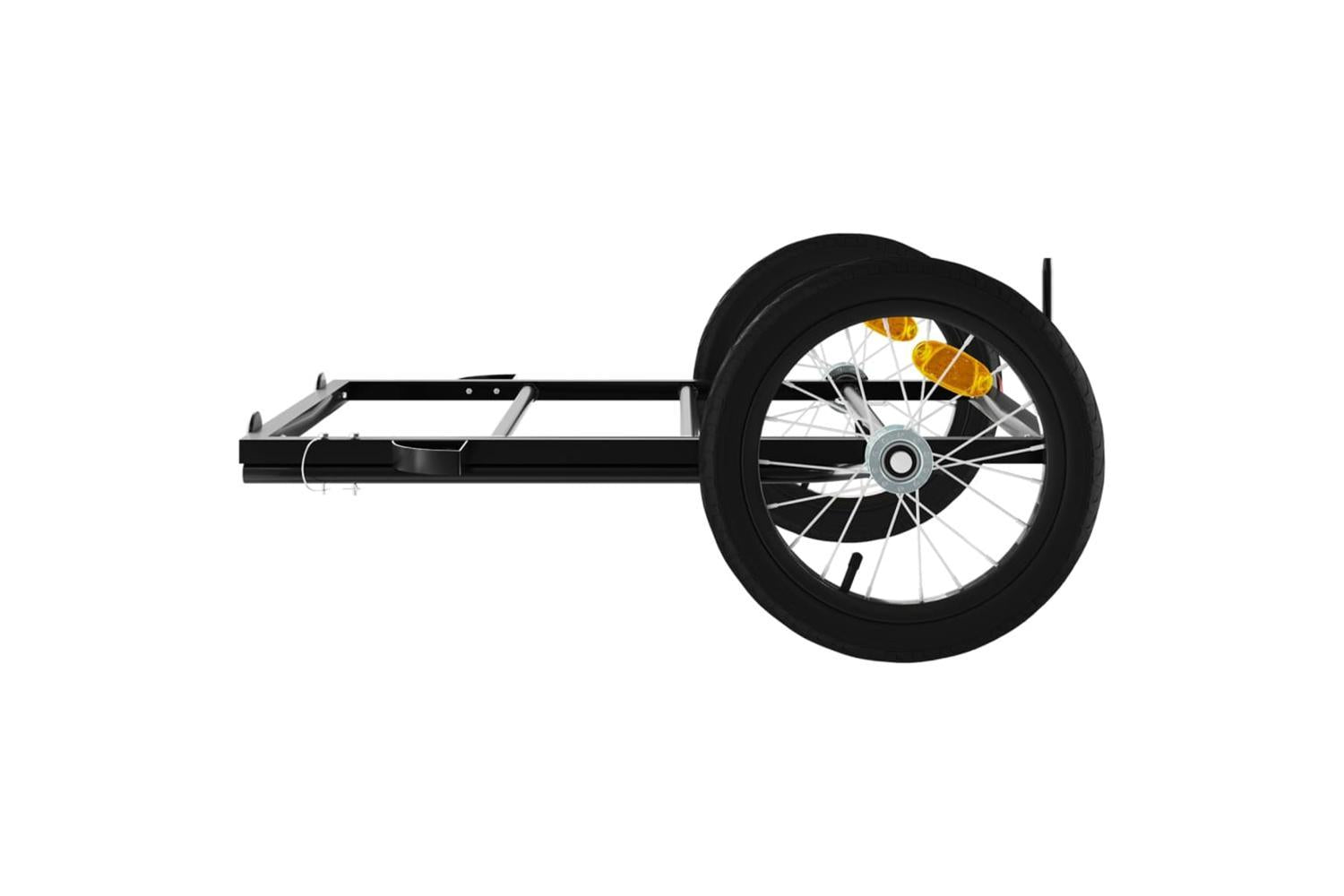 Vidaxl Bike Trailer Black 126x63x34 Cm Iron-6
