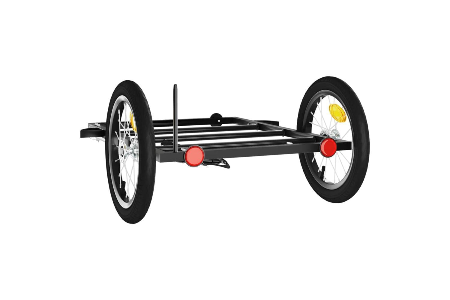 Vidaxl Bike Trailer Black 126x63x34 Cm Iron-7