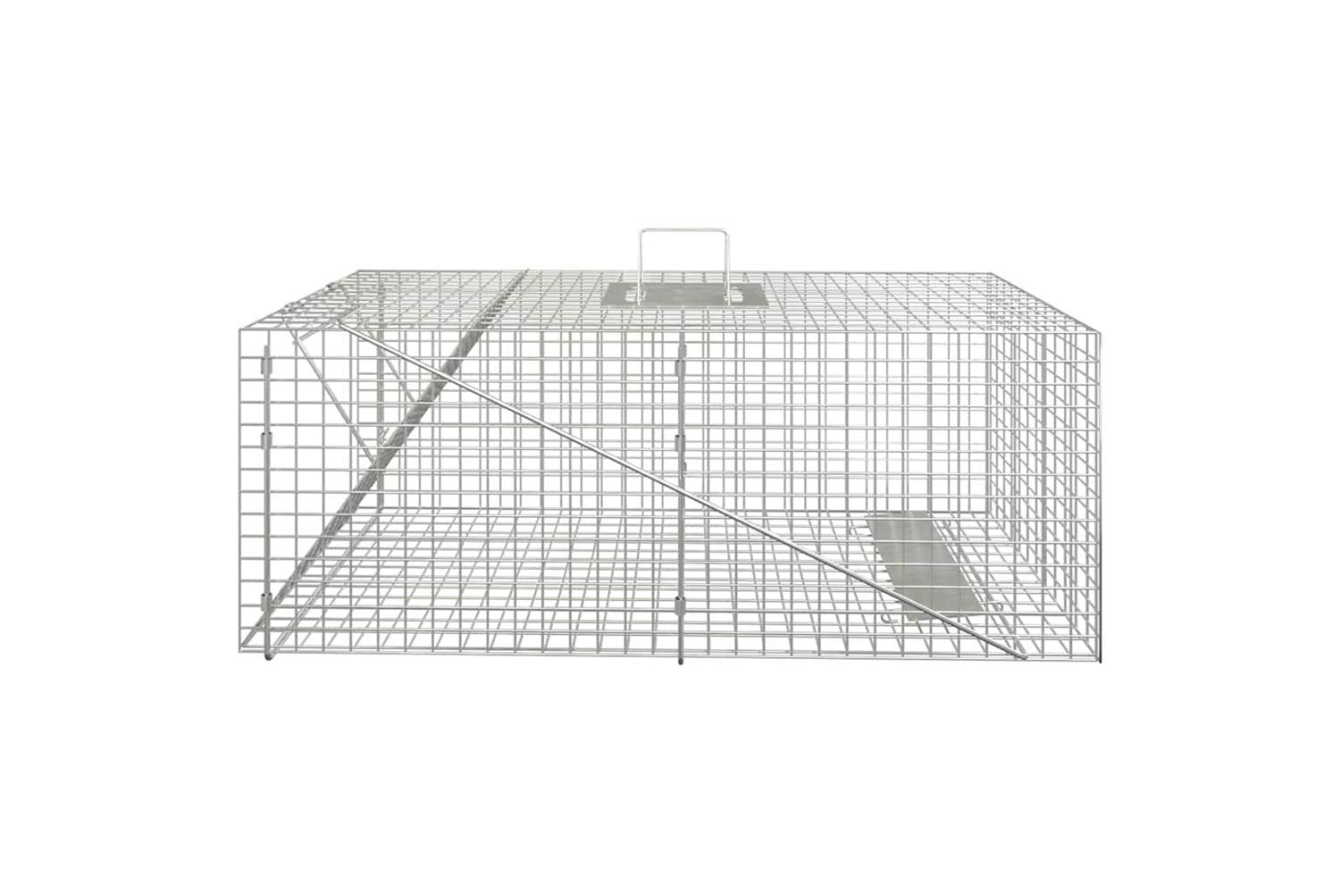 Vidaxl Animal Trap 64.5x25x26.5 Cm Galvanised Iron-2