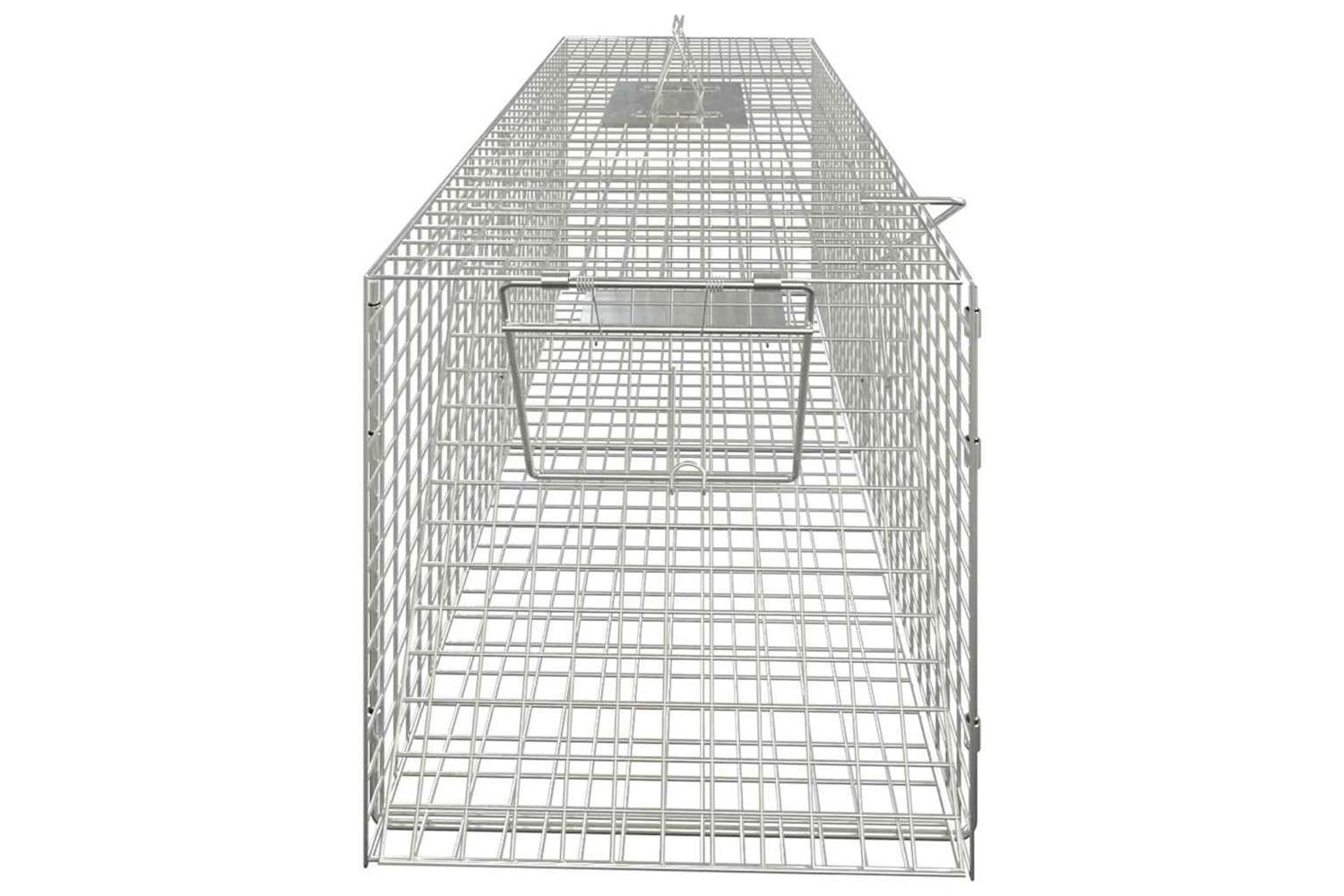 Vidaxl Animal Trap 64.5x25x26.5 Cm Galvanised Iron-3