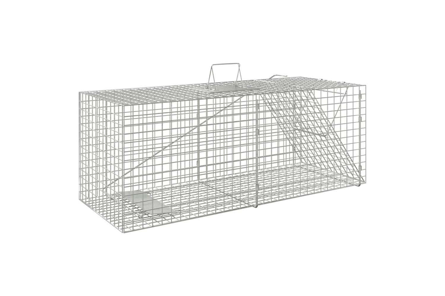 Vidaxl Animal Trap 64.5x25x26.5 Cm Galvanised Iron-4