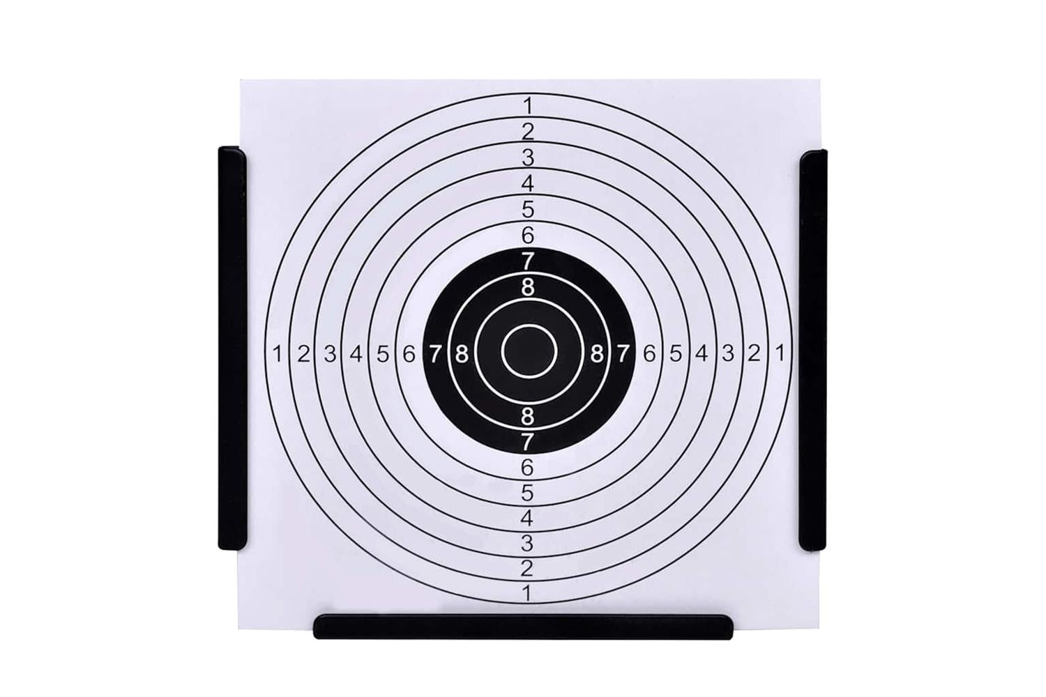Vidaxl 14 Cm Funnel Target Holder Pellet Trap + 100 Paper Targets-2