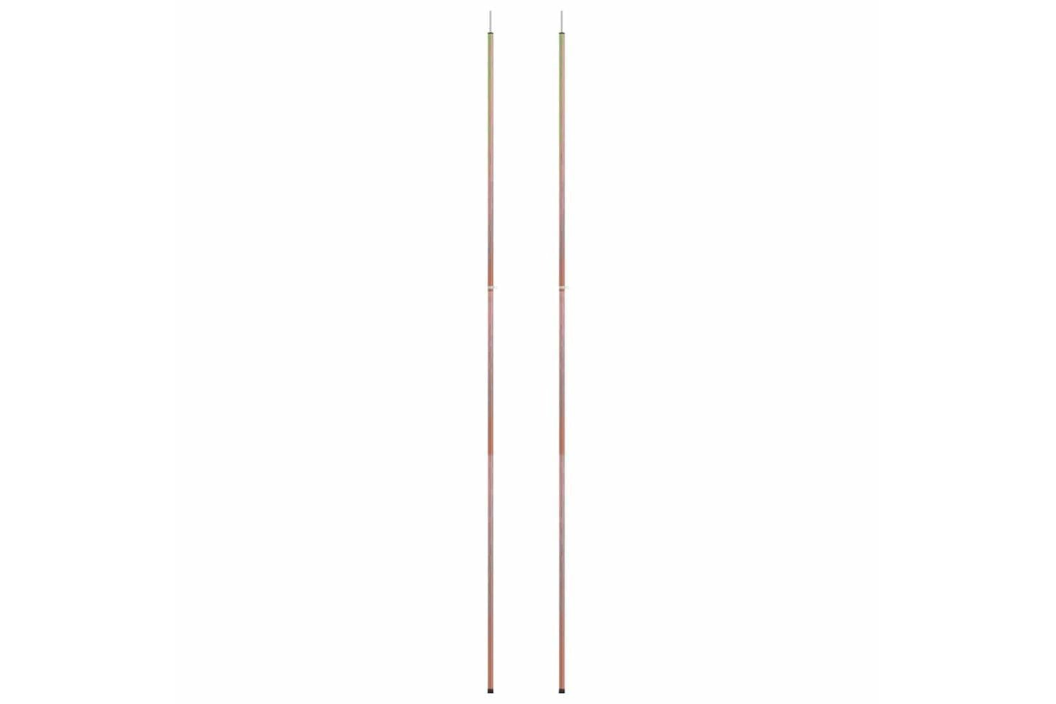Vidaxl Telescopic Tent Poles With Length Of 170-255 Cm 2 Pcs Galvanised Steel-4