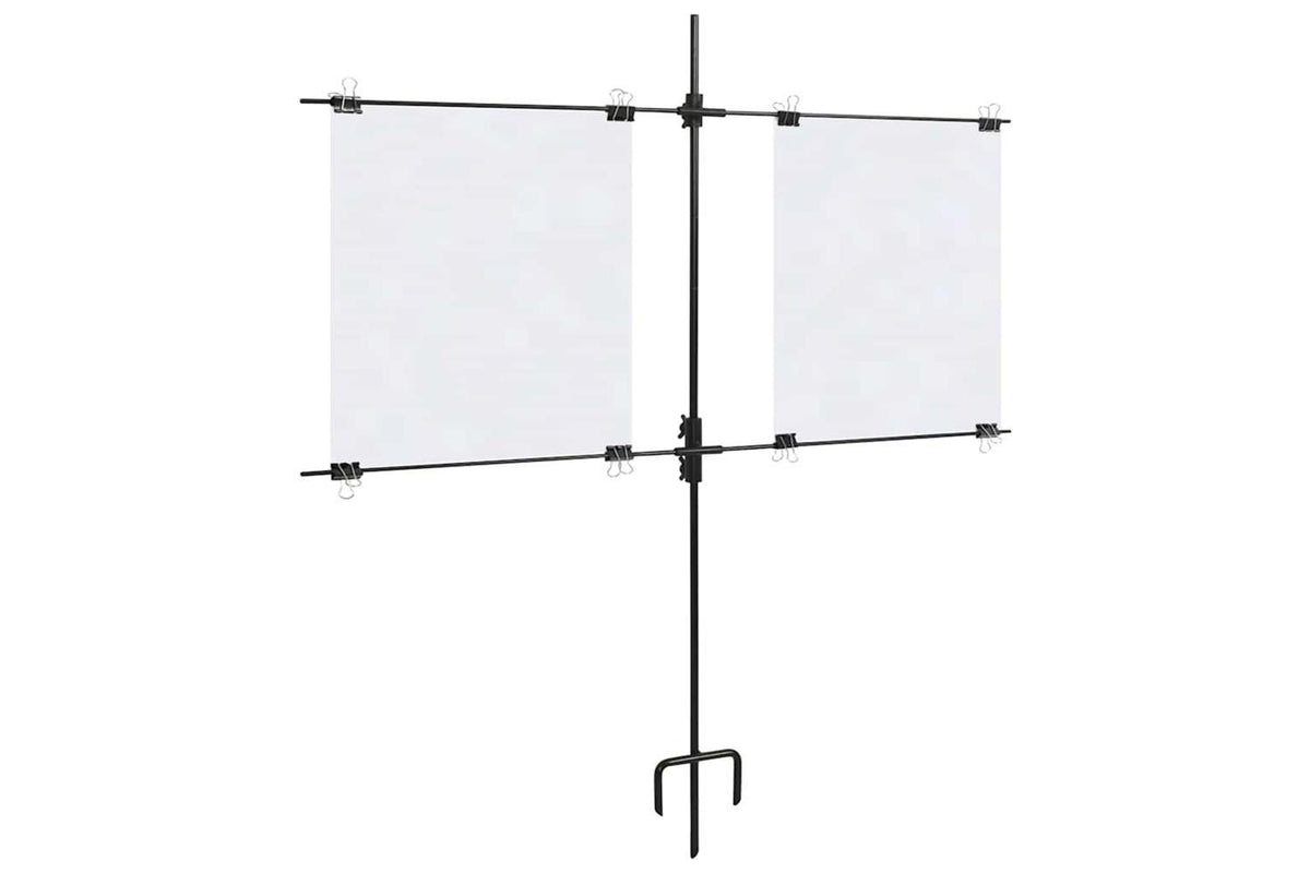Vidaxl Target Paper Stand With Shooting Papers 78x76 Cm Steel-3