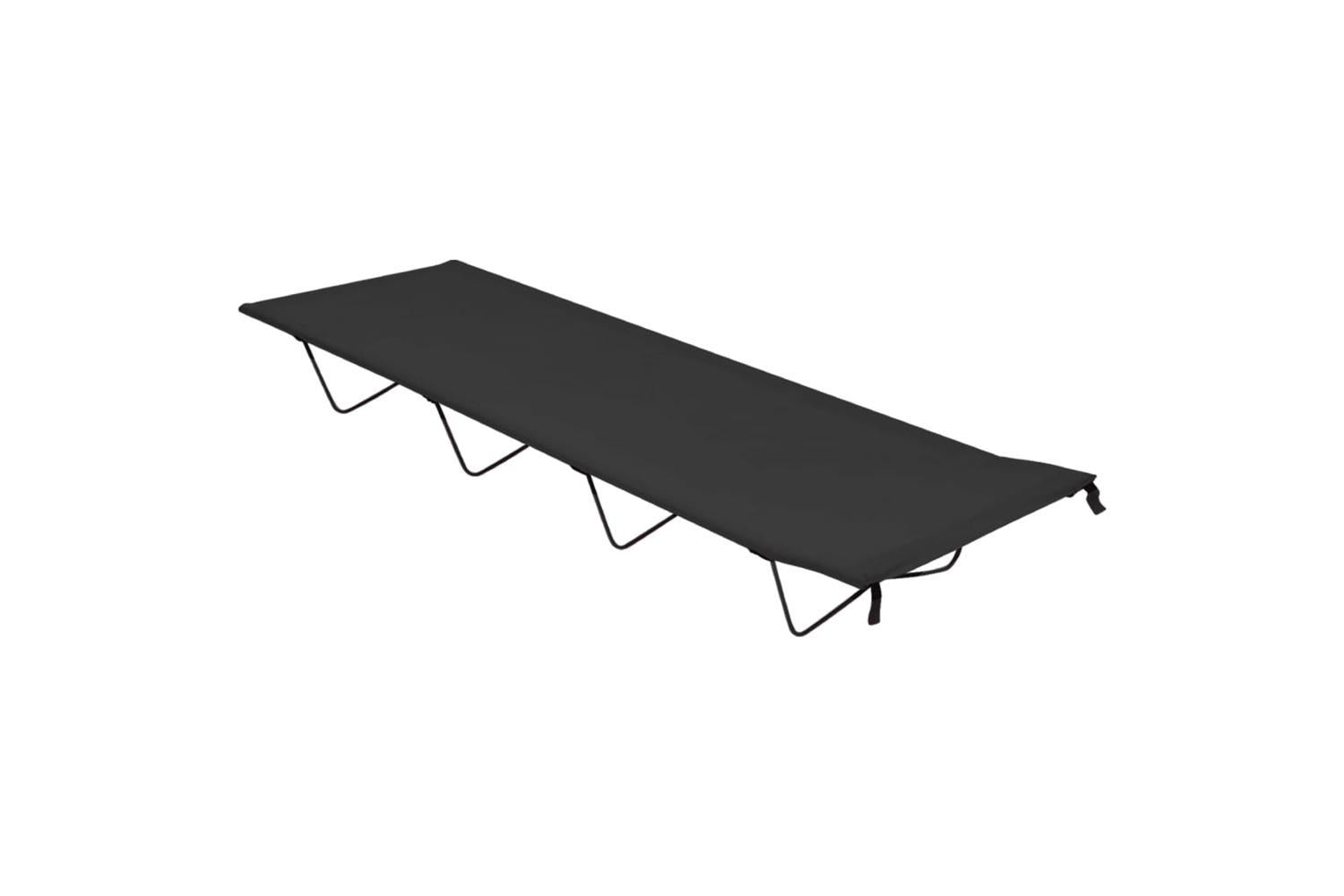 Vidaxl Camping Beds 2 Pcs 180x60x19 Cm Oxford Fabric And Steel Black-2