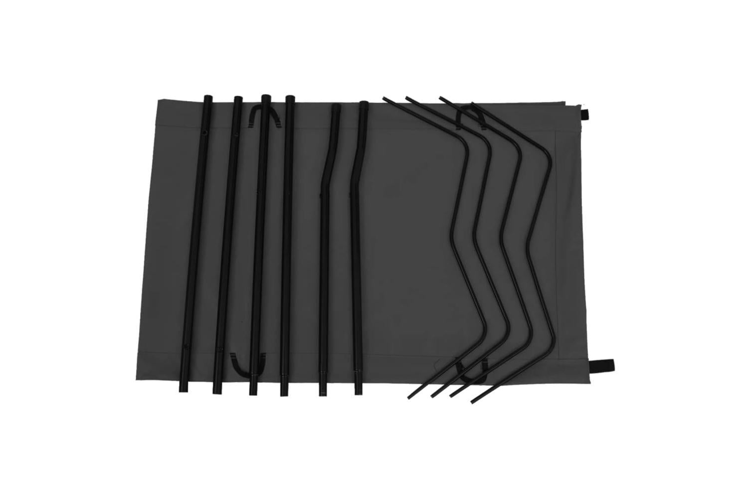 Vidaxl Camping Beds 2 Pcs 180x60x19 Cm Oxford Fabric And Steel Black-4
