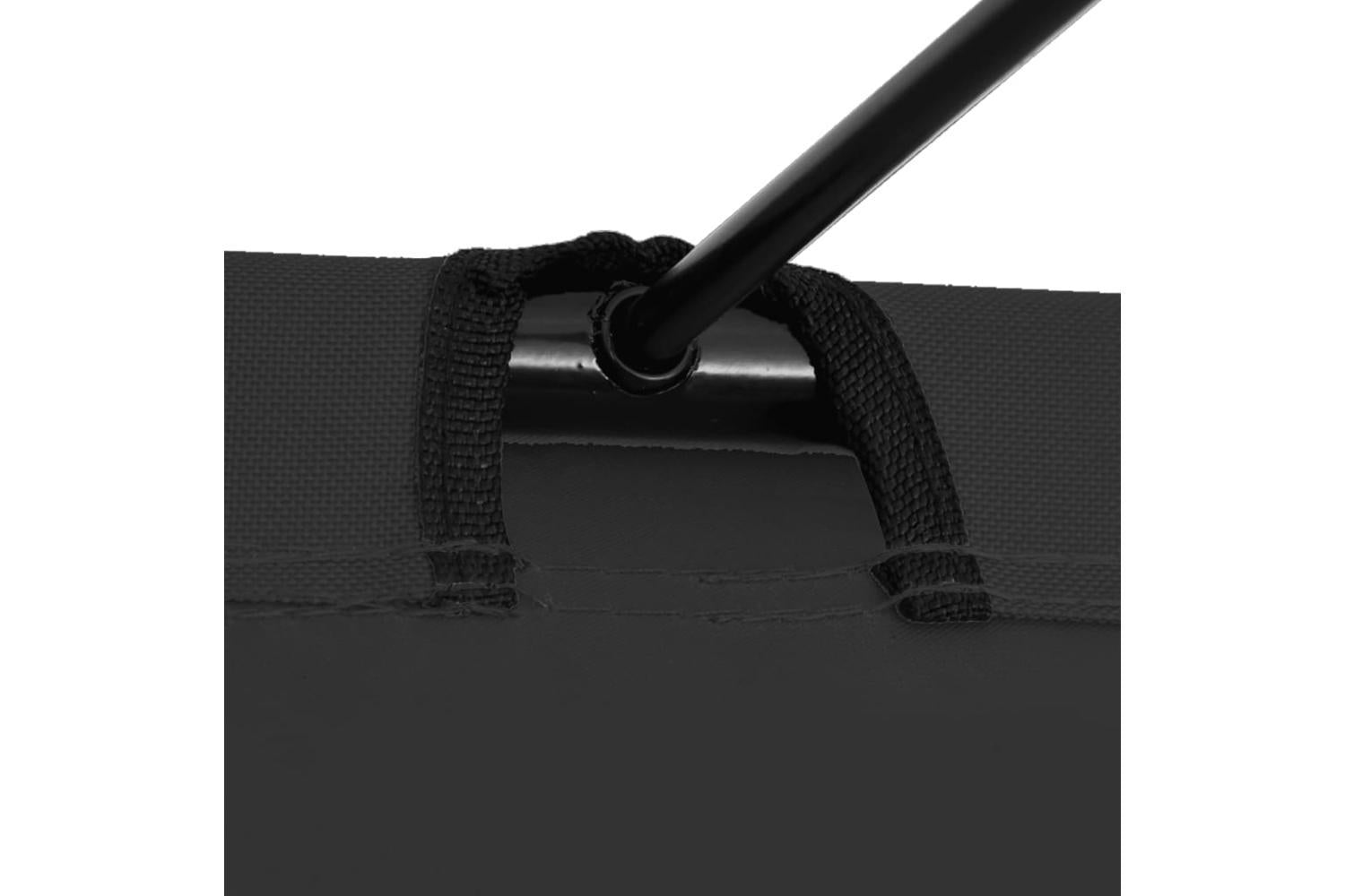 Vidaxl Camping Beds 2 Pcs 180x60x19 Cm Oxford Fabric And Steel Black-5