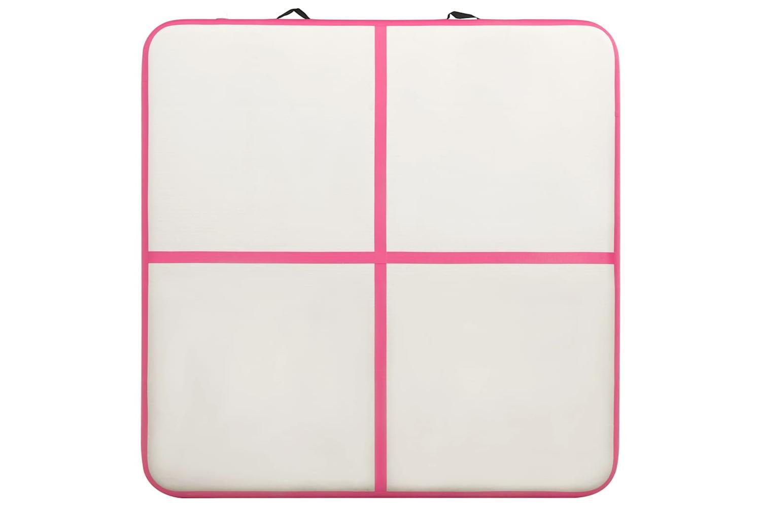 Vidaxl Inflatable Gymnastics Mat With Pump 200x200x20 Cm Pvc Pink-4
