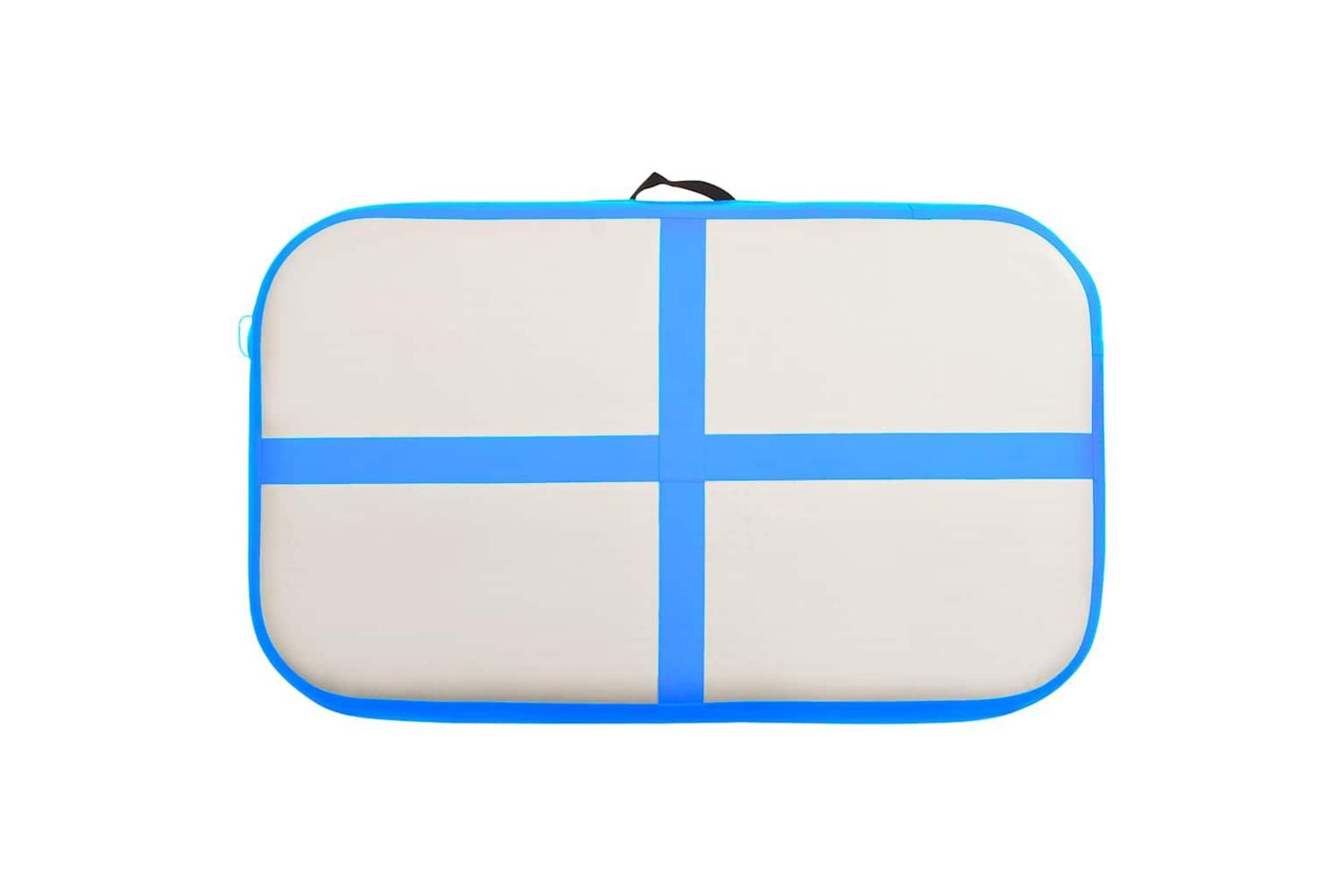 Vidaxl Inflatable Gymnastics Mat With Pump 60x100x15 Cm Pvc Blue-4