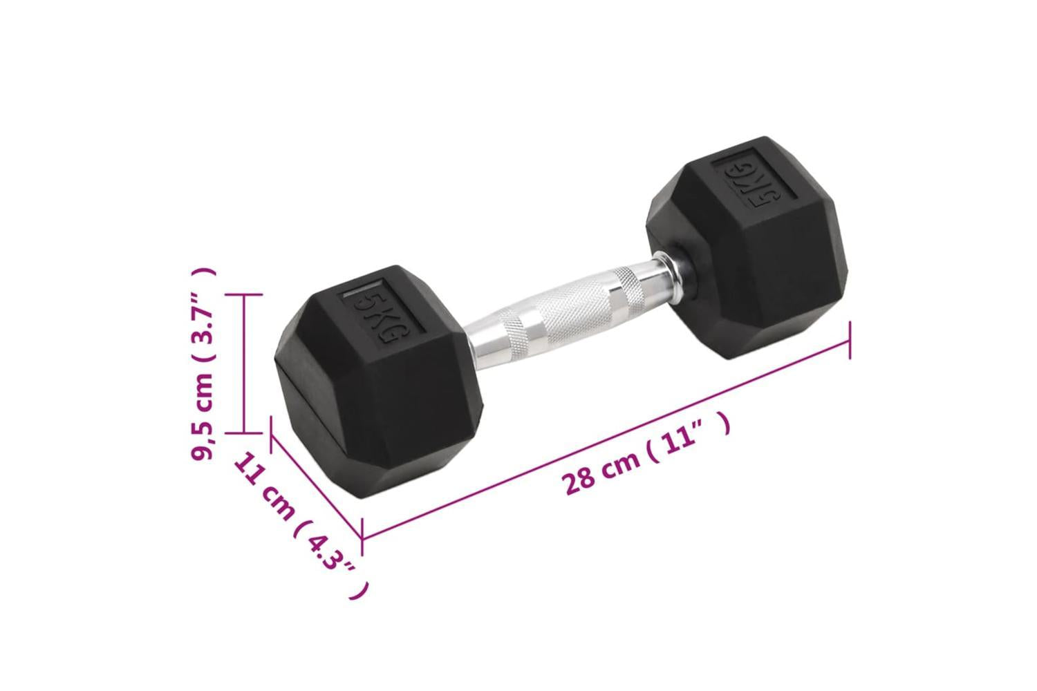 Vidaxl Dumbbells 2 Pcs 10 Kg Total Cast Iron-8