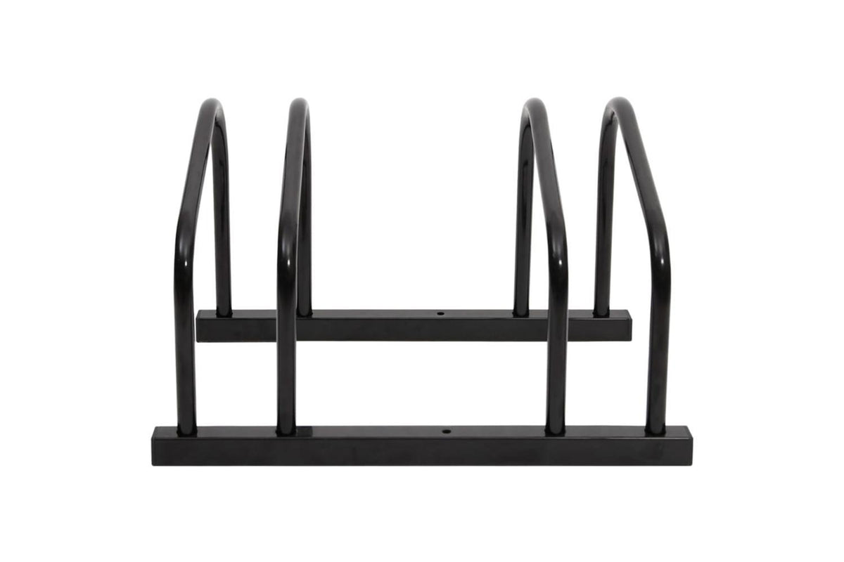Vidaxl Bike Rack For 2 Bikes Black Steel-2