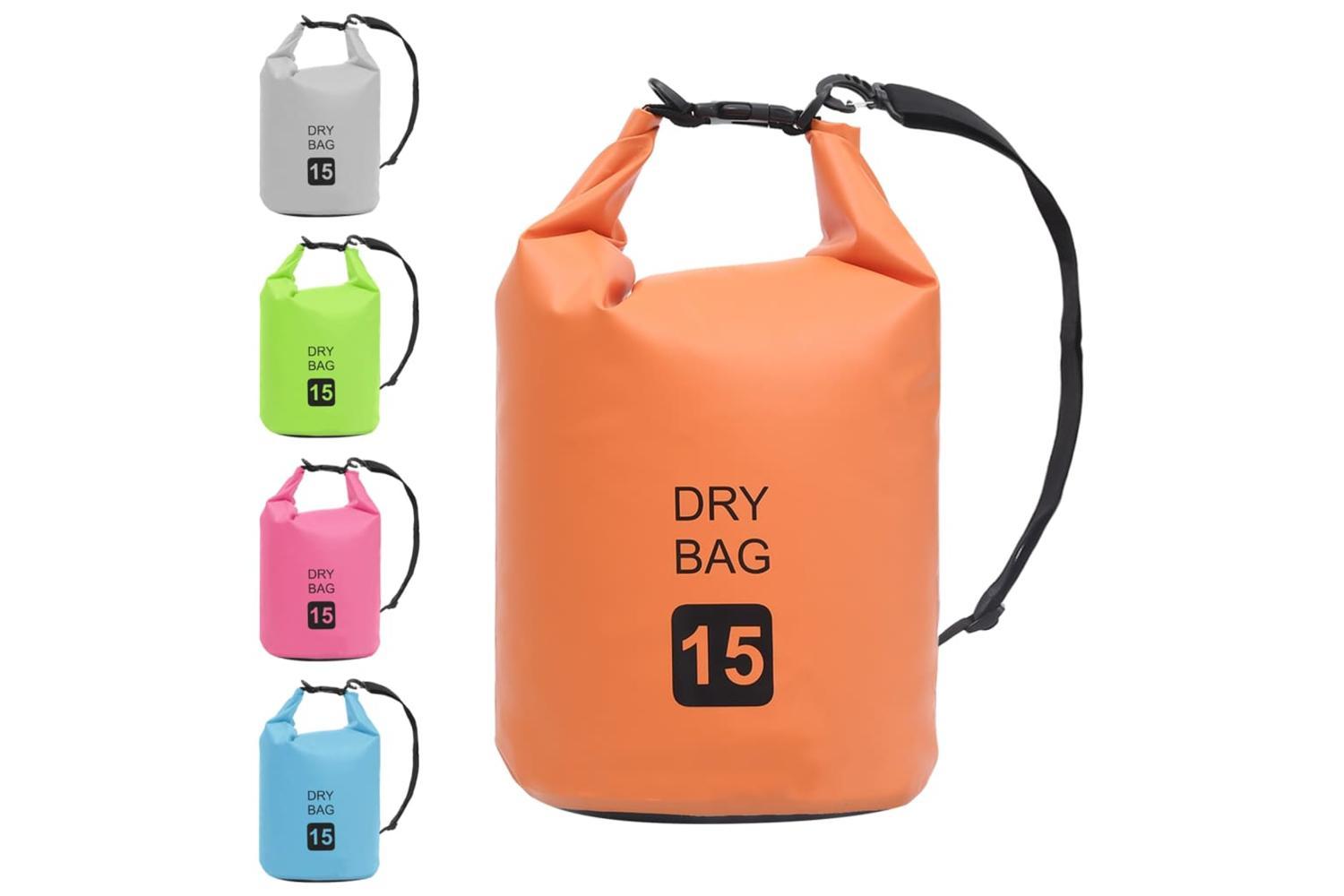 Vidaxl Dry Bag Orange 15 L Pvc-9