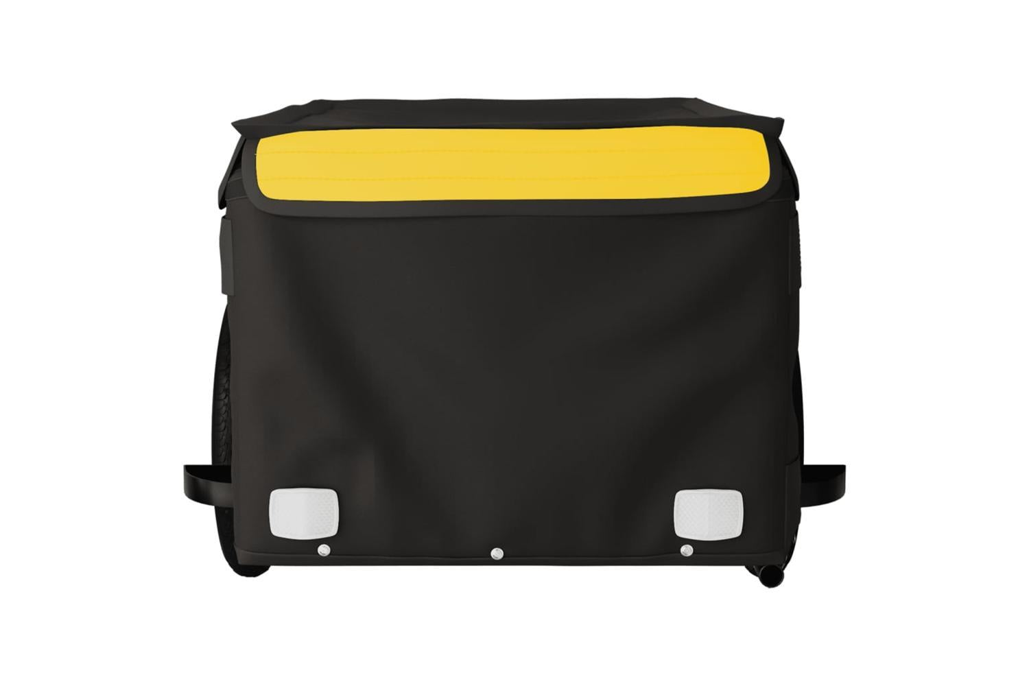 Vidaxl Bike Trailer Black And Yellow 30 Kg Iron-6