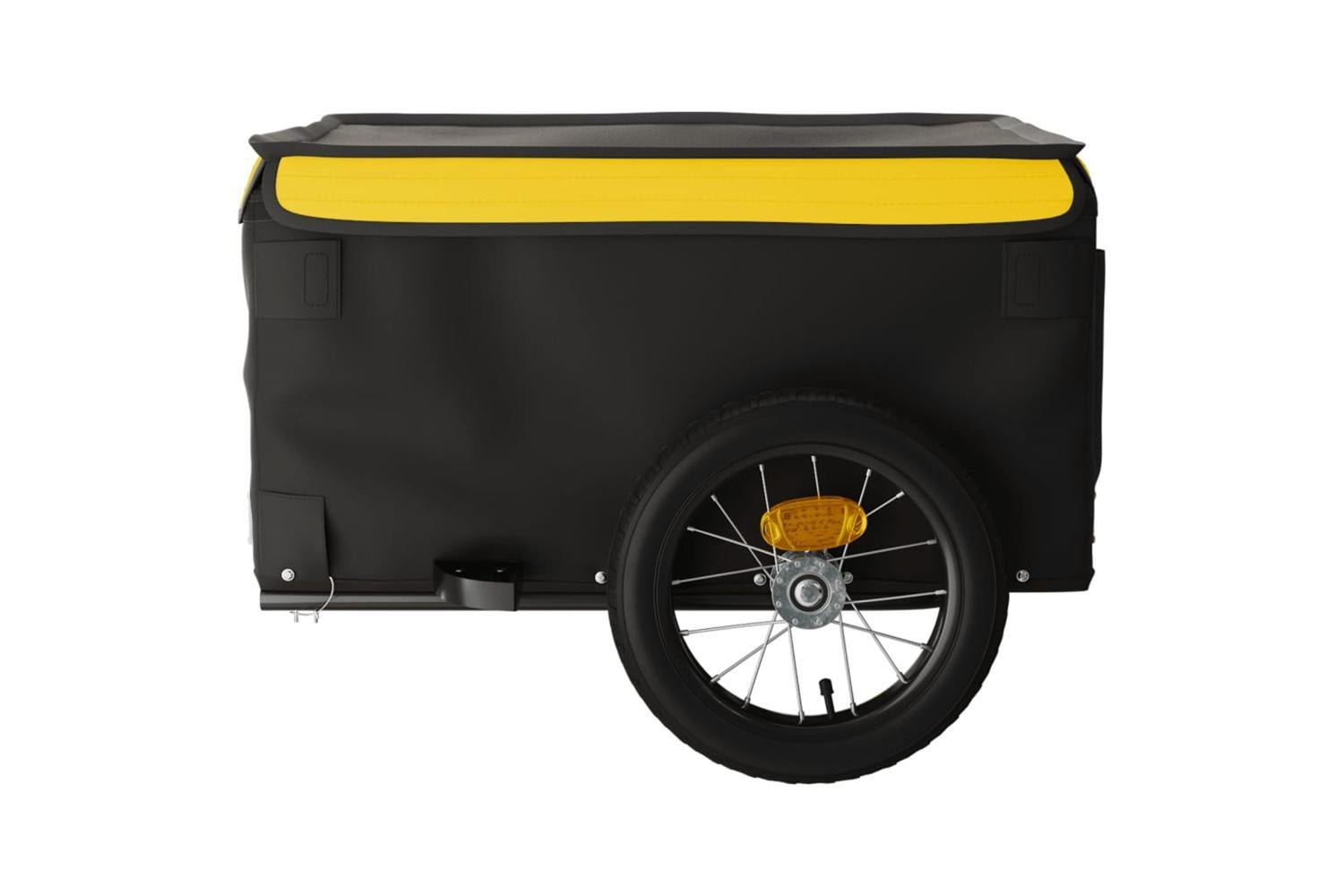 Vidaxl Bike Trailer Black And Yellow 30 Kg Iron-7