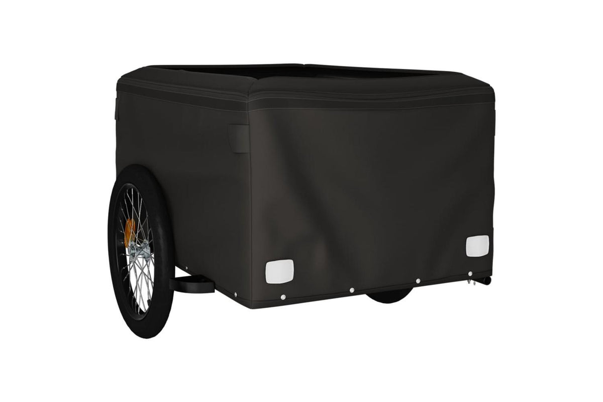 Vidaxl Bike Trailer Black And Yellow 45 Kg Iron-5