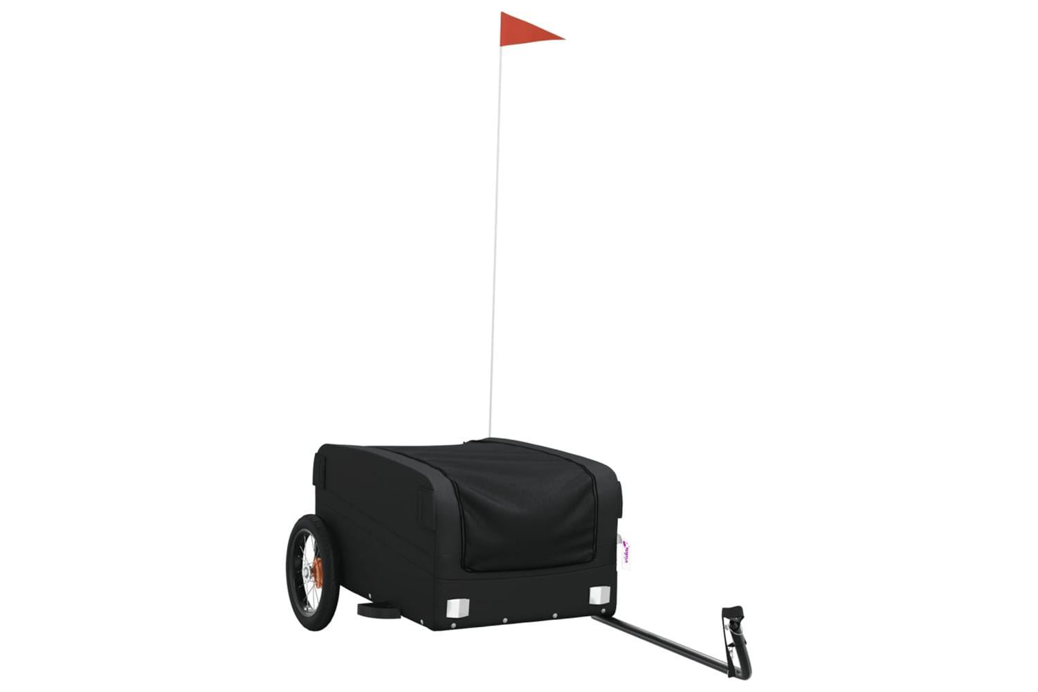 Vidaxl Bike Trailer Black 30 Kg Iron-2