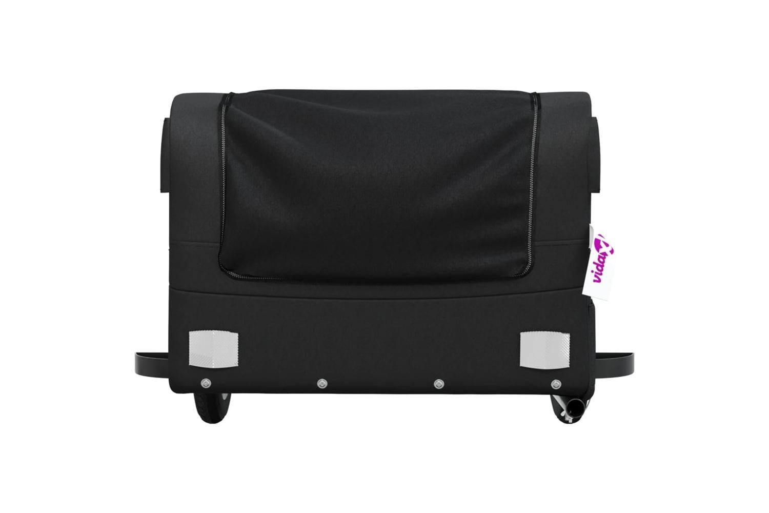 Vidaxl Bike Trailer Black 30 Kg Iron-6
