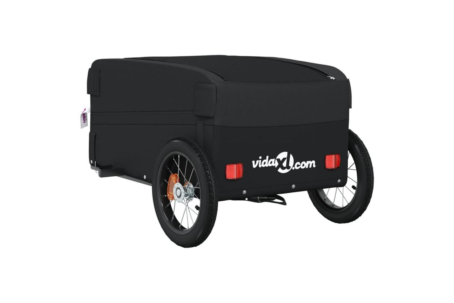 Vidaxl Bike Trailer Black 30 Kg Iron-8