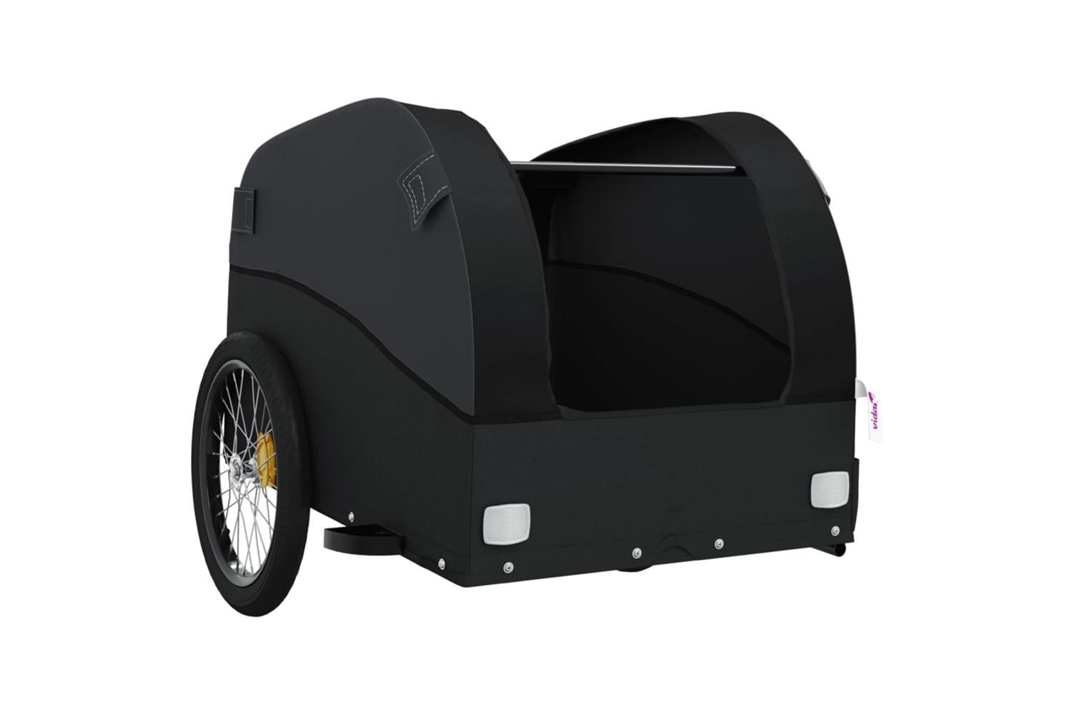 Vidaxl Bike Trailer Black 45 Kg Iron-5