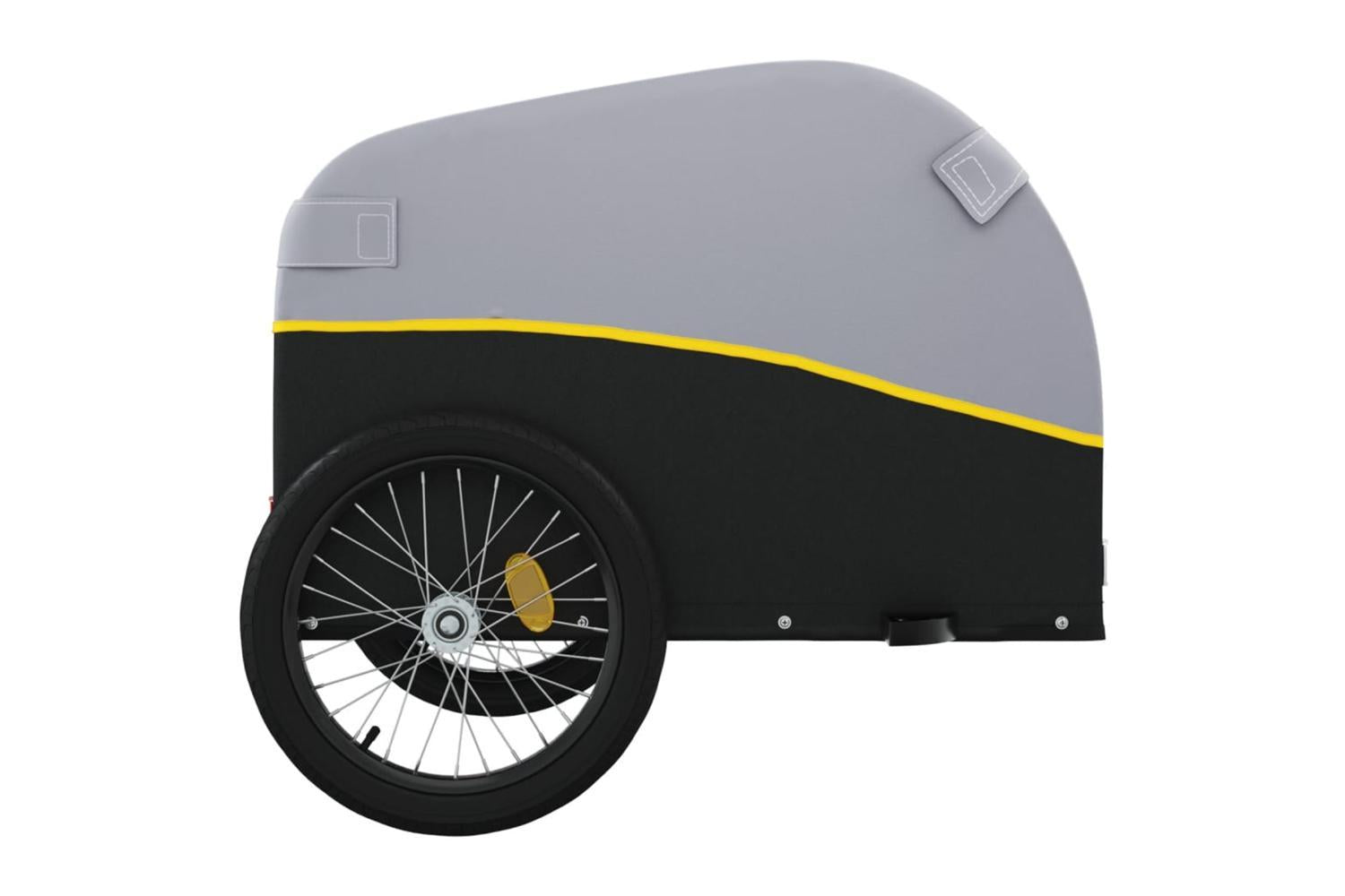 Vidaxl Bike Trailer Black And Yellow 45 Kg Iron-7