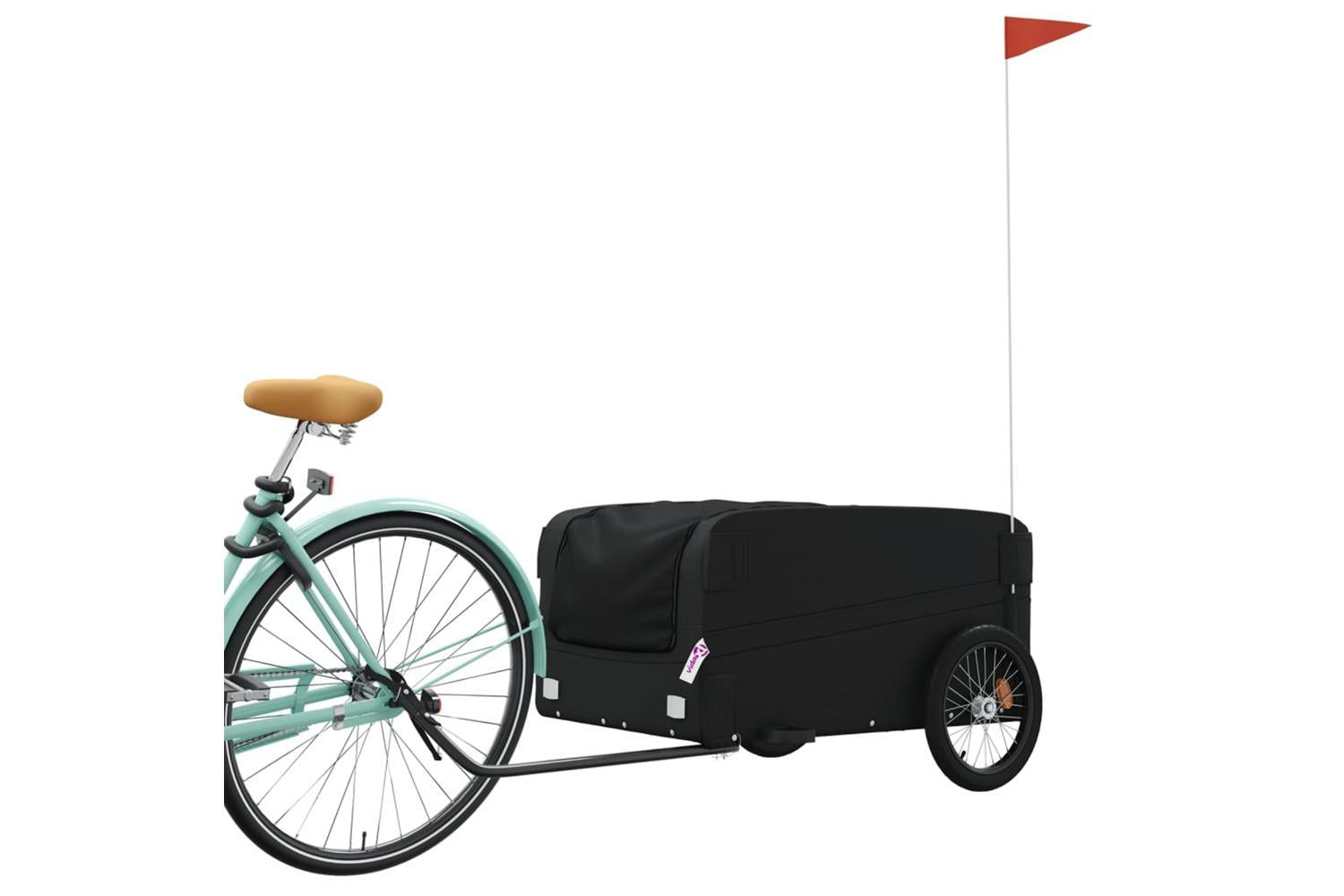 Vidaxl Bike Trailer Black 45 Kg Iron-3