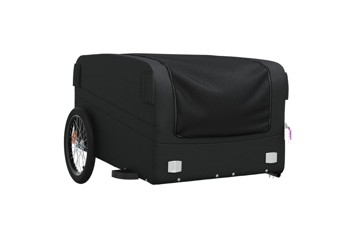 Vidaxl Bike Trailer Black 45 Kg Iron-4