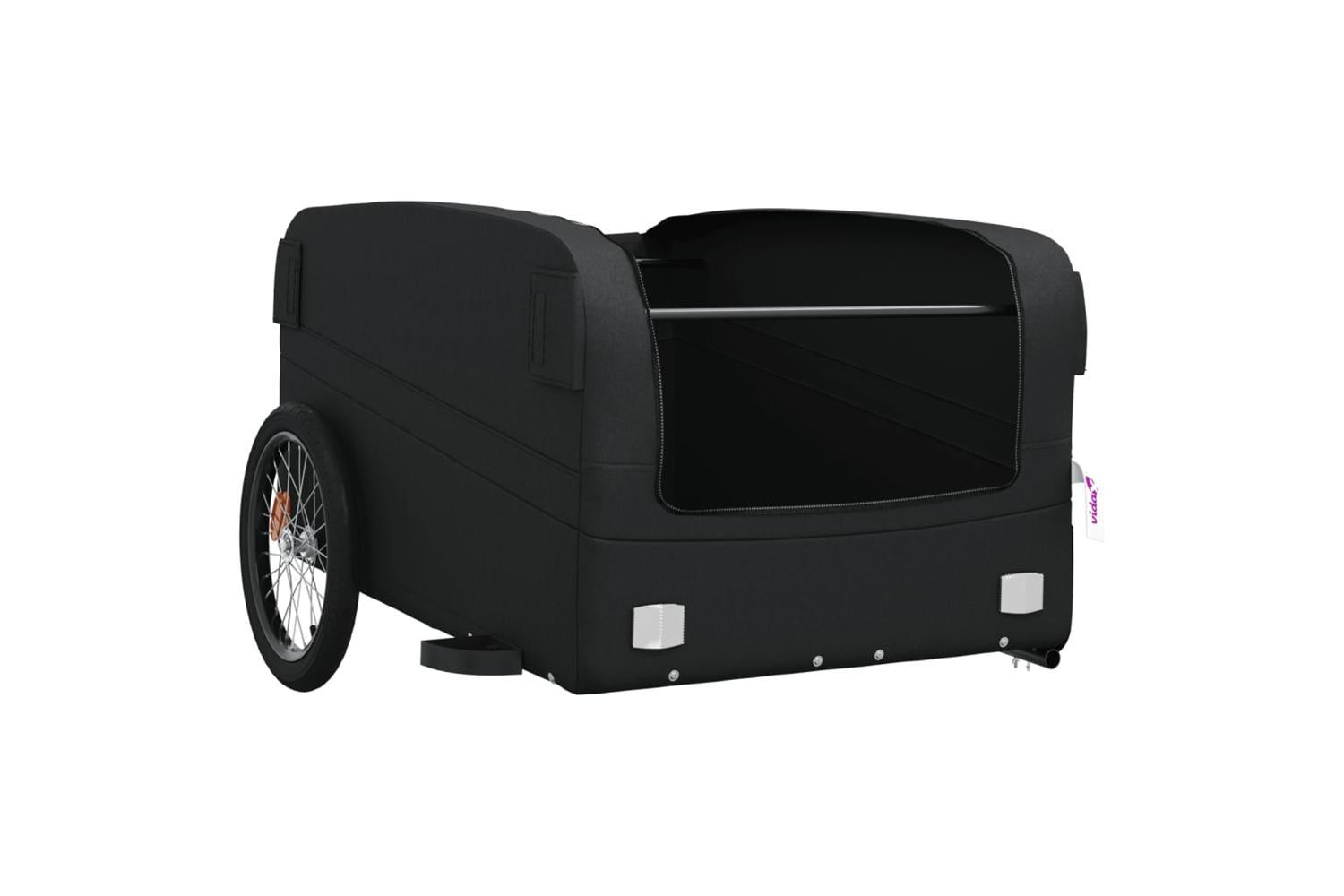 Vidaxl Bike Trailer Black 45 Kg Iron-5
