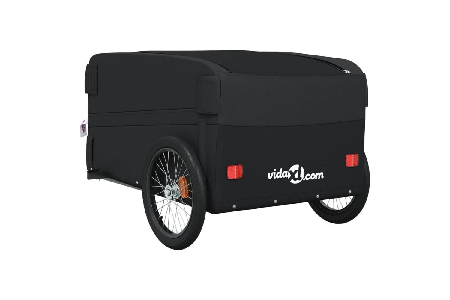 Vidaxl Bike Trailer Black 45 Kg Iron-8