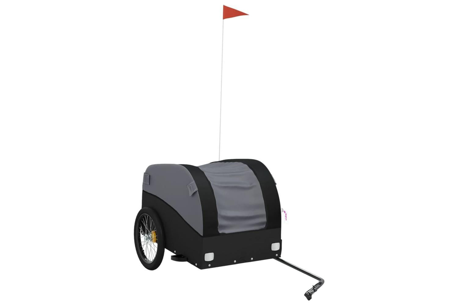 Vidaxl Bike Trailer Black 45 Kg Iron