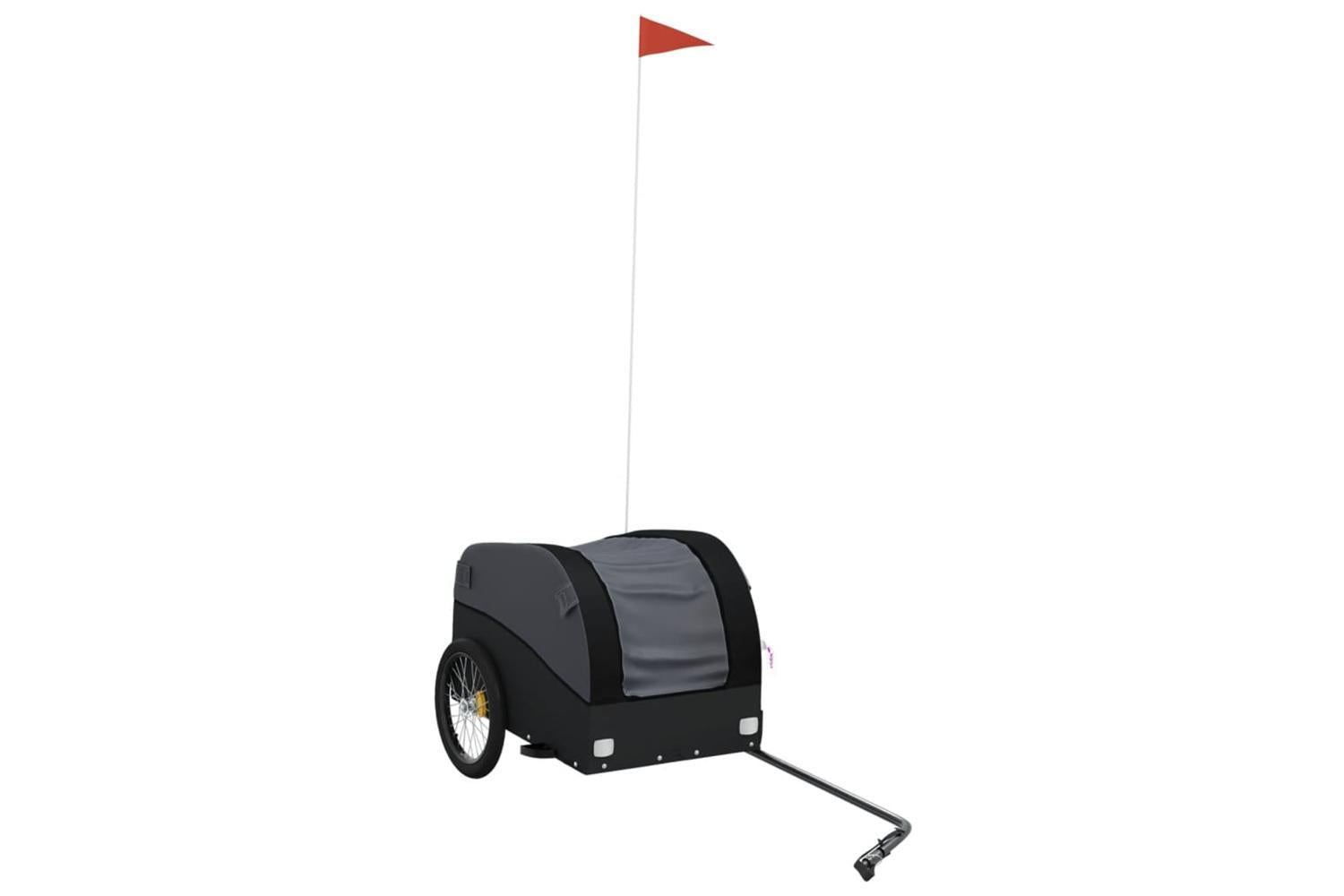 Vidaxl Bike Trailer Black 30 Kg Iron-2