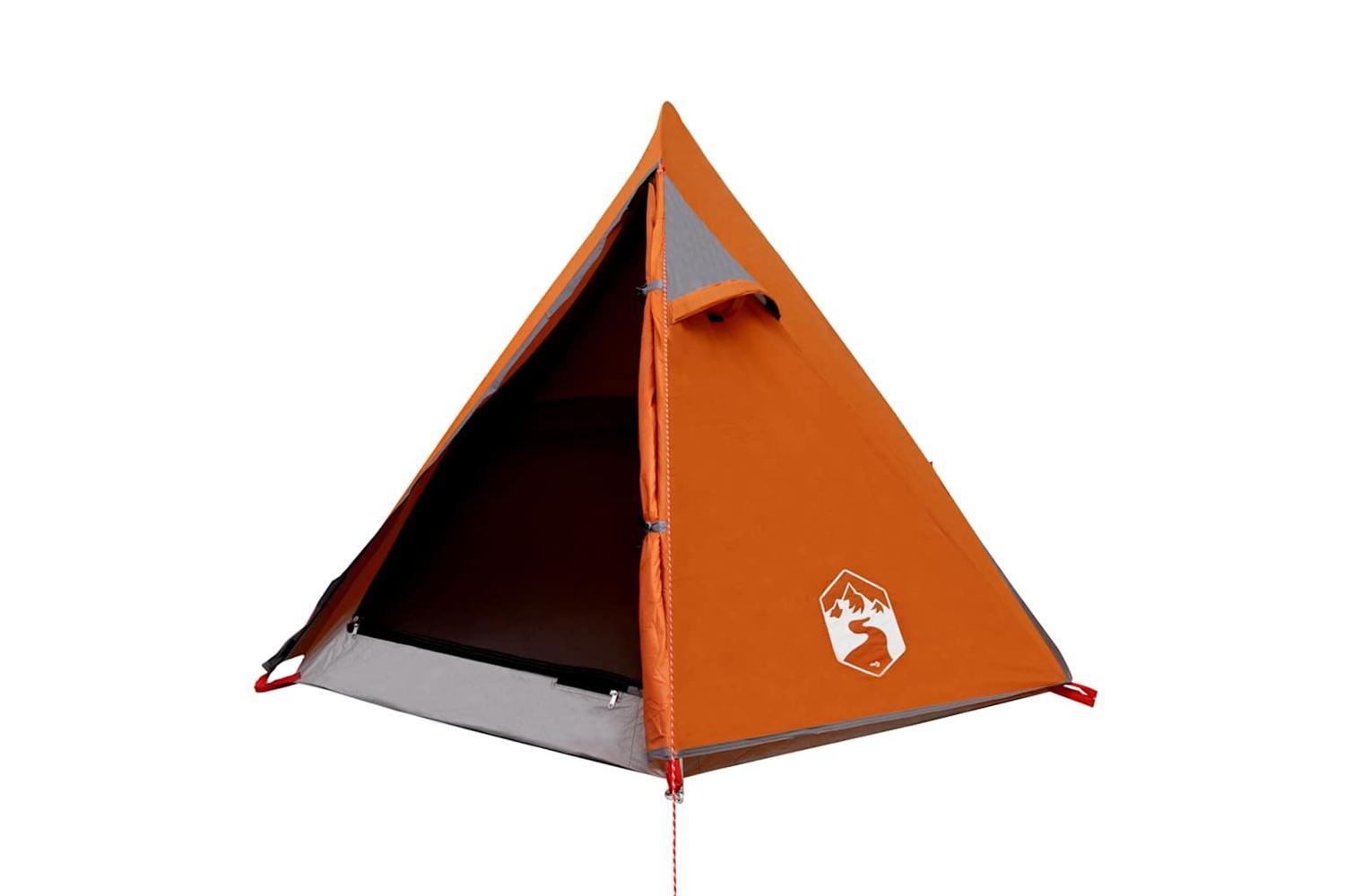 Vidaxl Camping Tent Dome 2-person Grey And Orange Waterproof-5