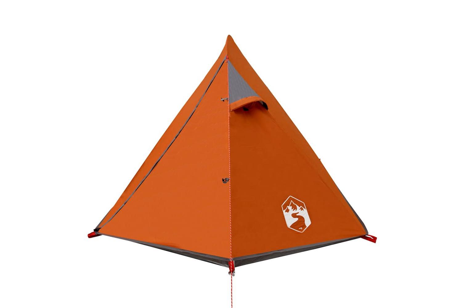 Vidaxl Camping Tent Dome 2-person Grey And Orange Waterproof-6