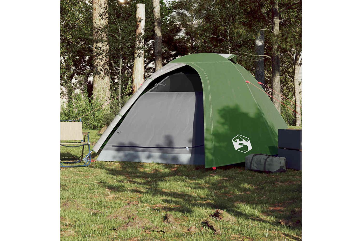 Vidaxl Camping Tent Dome 4-person Green Waterproof-3